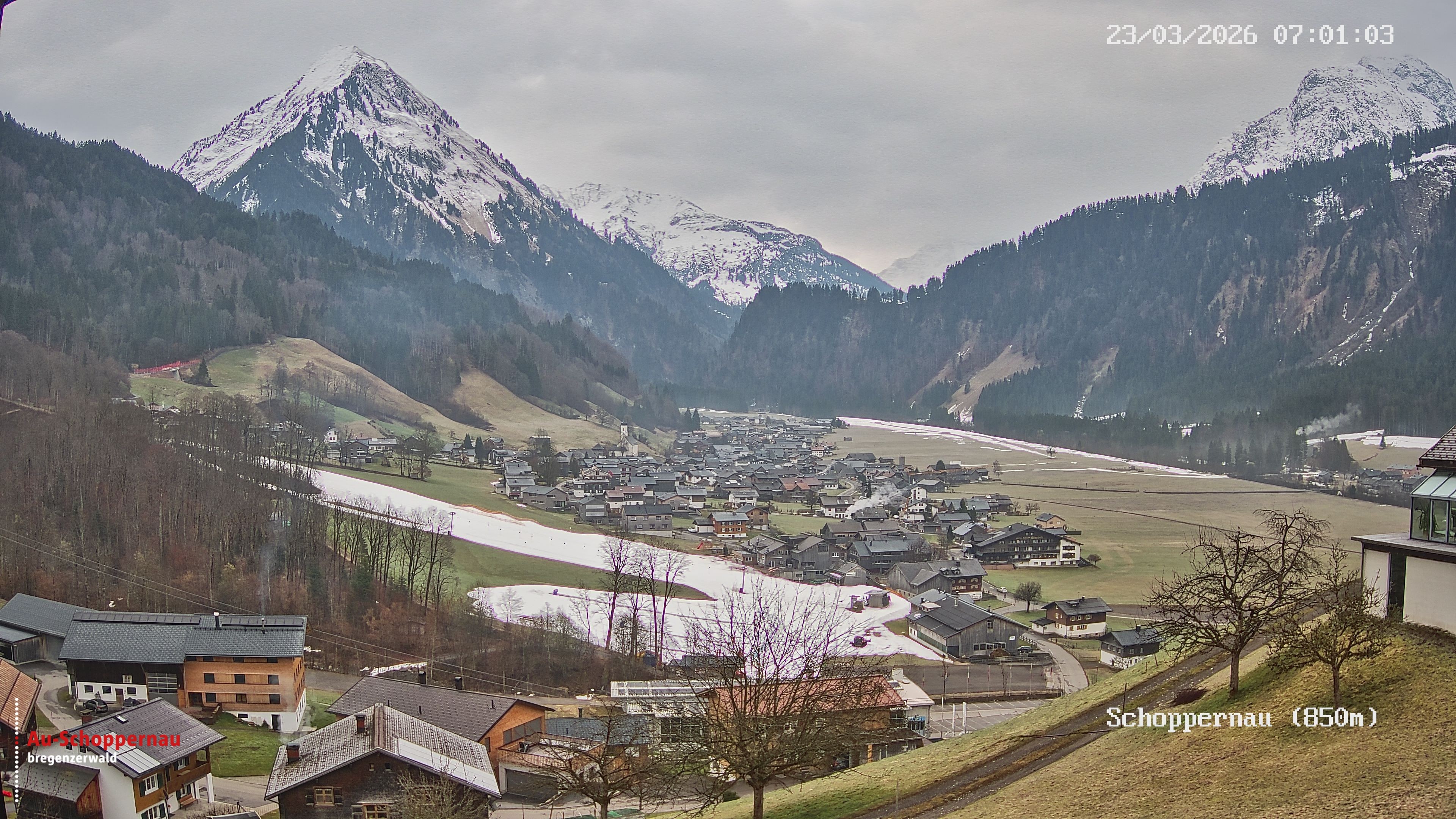 Archiv Foto Webcam Schoppernau im Bregenzerwald