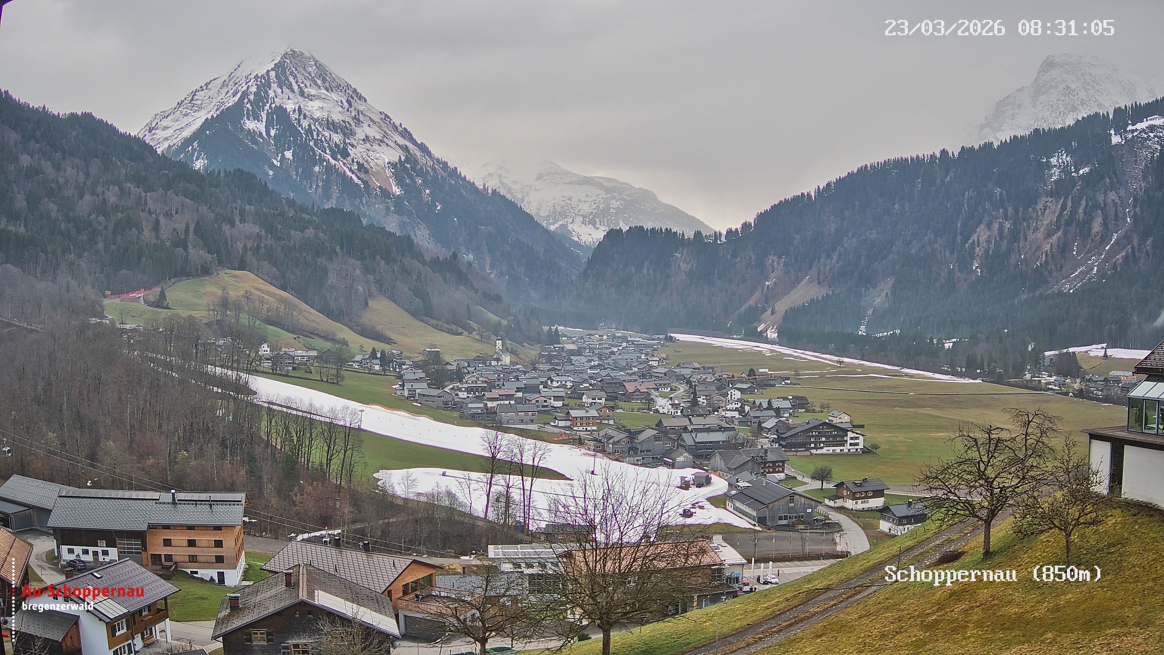Archiv Foto Webcam Schoppernau im Bregenzerwald
