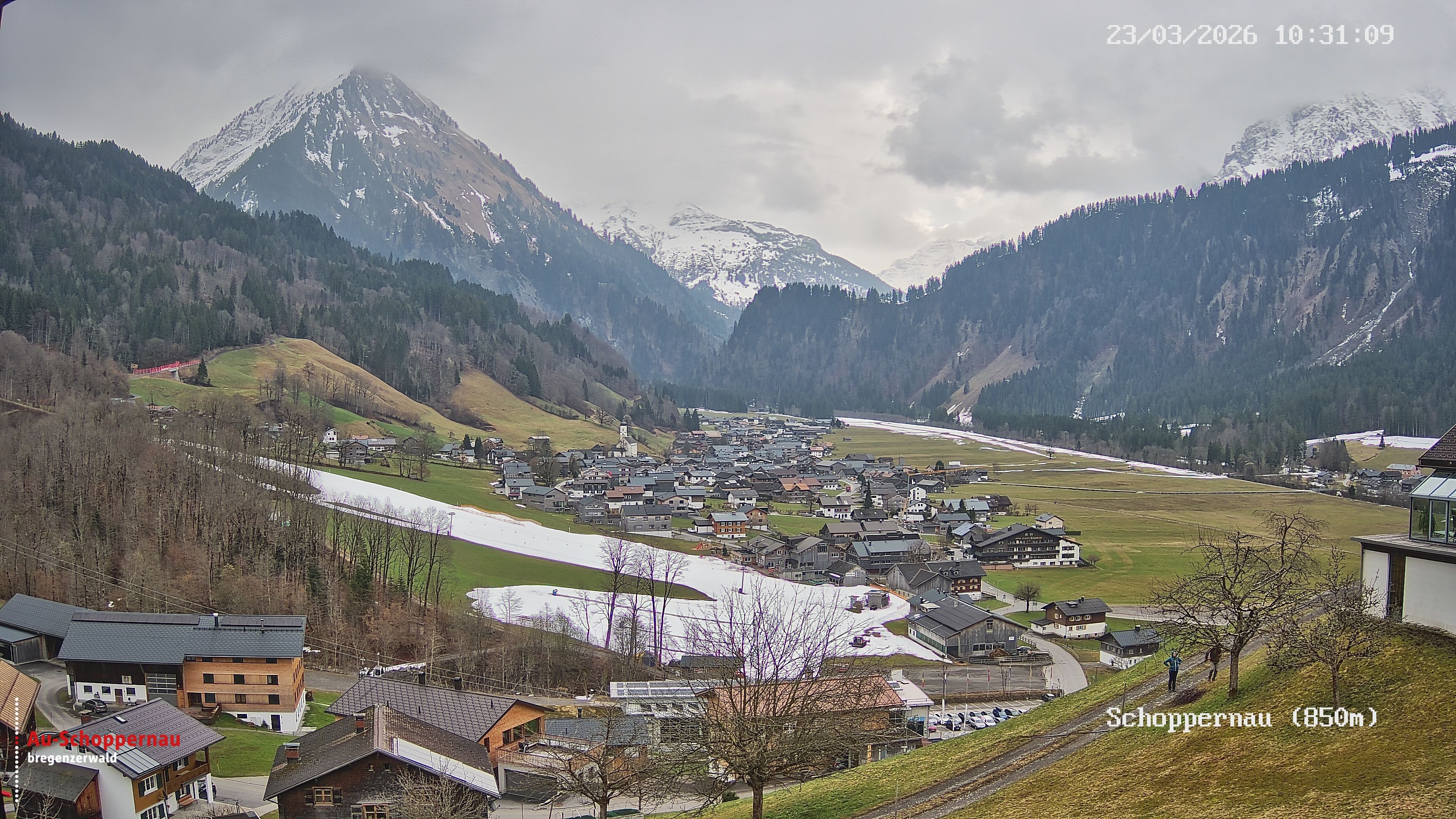 Archiv Foto Webcam Schoppernau im Bregenzerwald