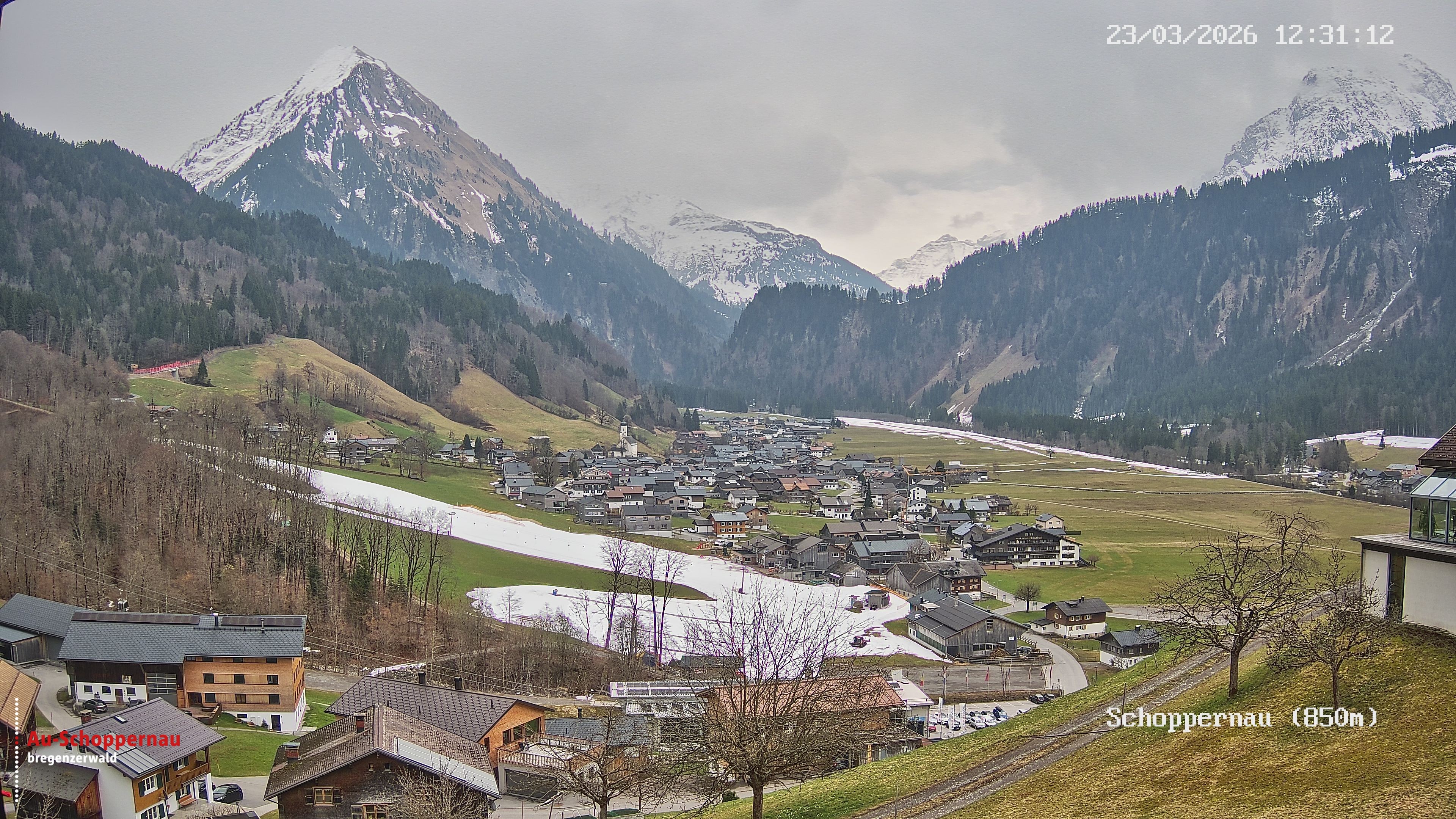 Archiv Foto Webcam Schoppernau im Bregenzerwald