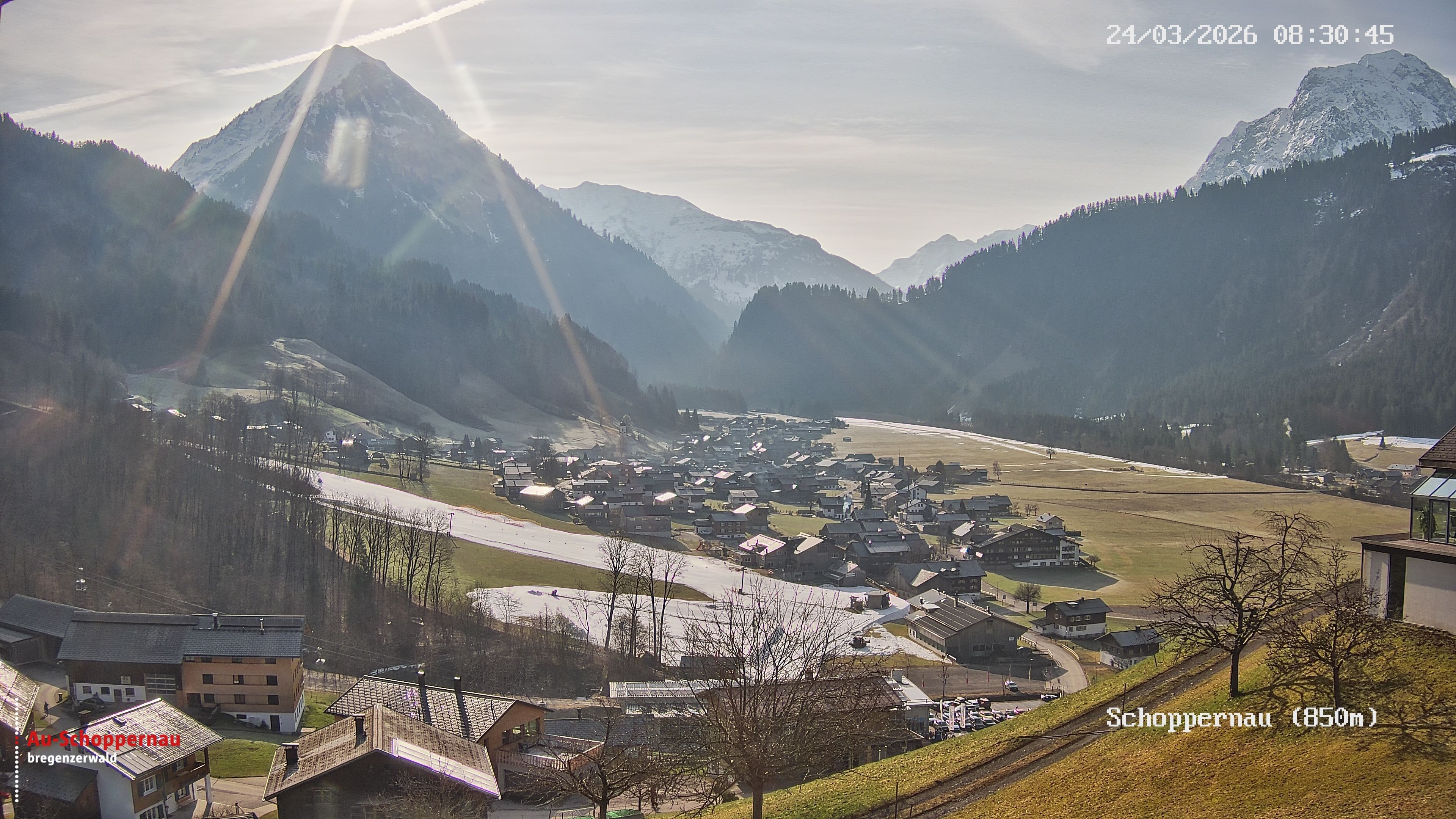 Archiv Foto Webcam Schoppernau im Bregenzerwald