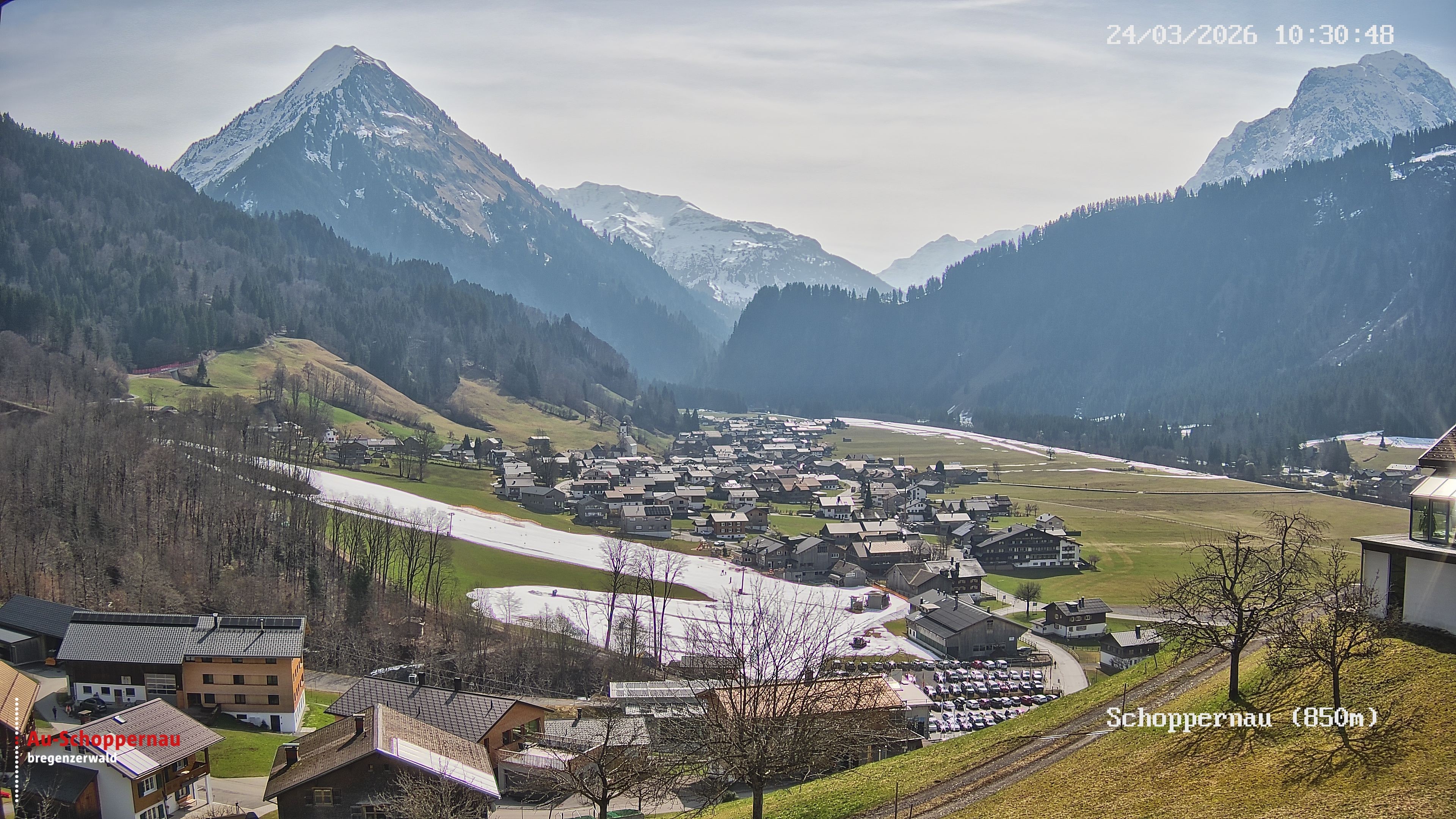 Archiv Foto Webcam Schoppernau im Bregenzerwald