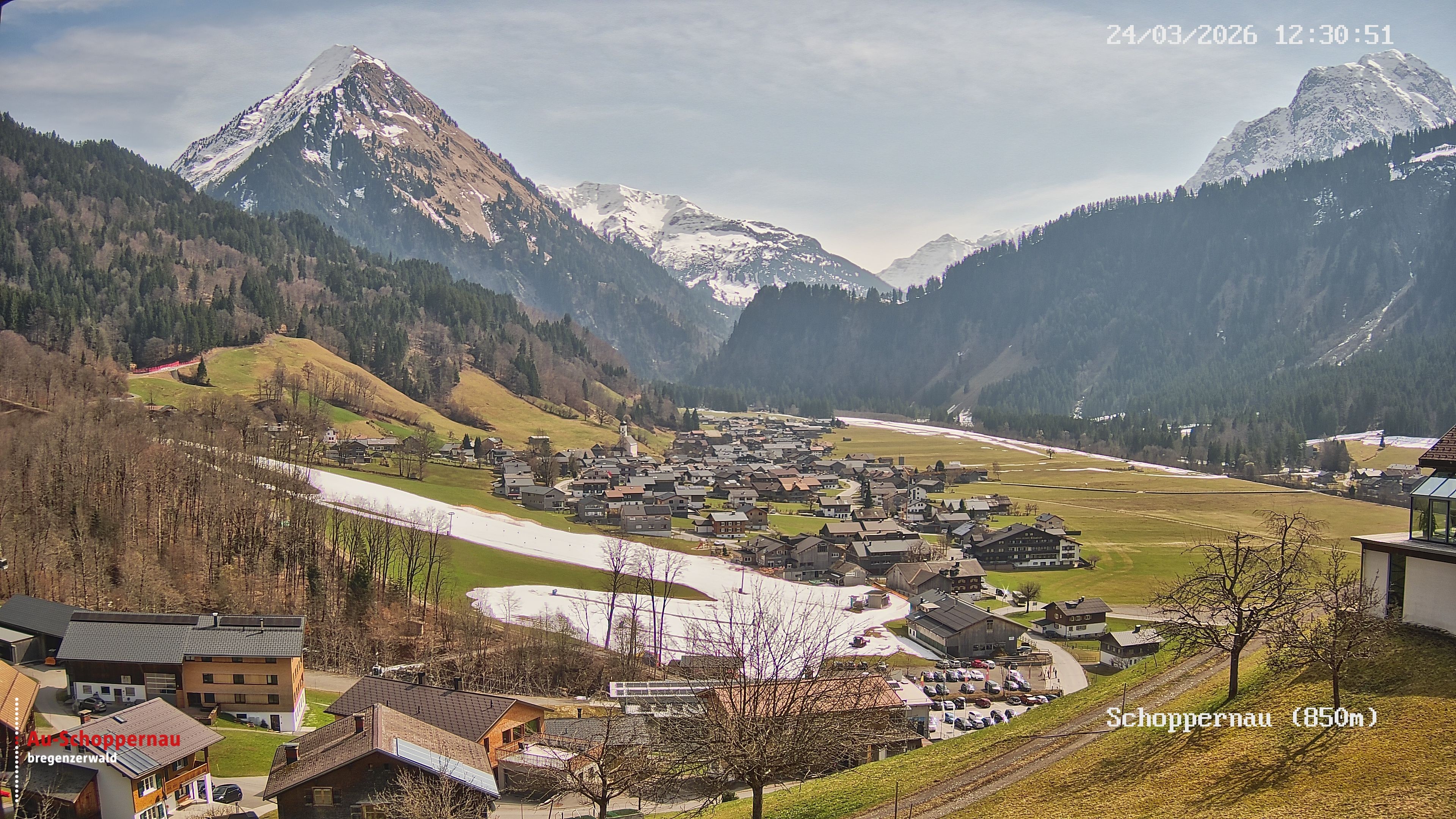 Archiv Foto Webcam Schoppernau im Bregenzerwald