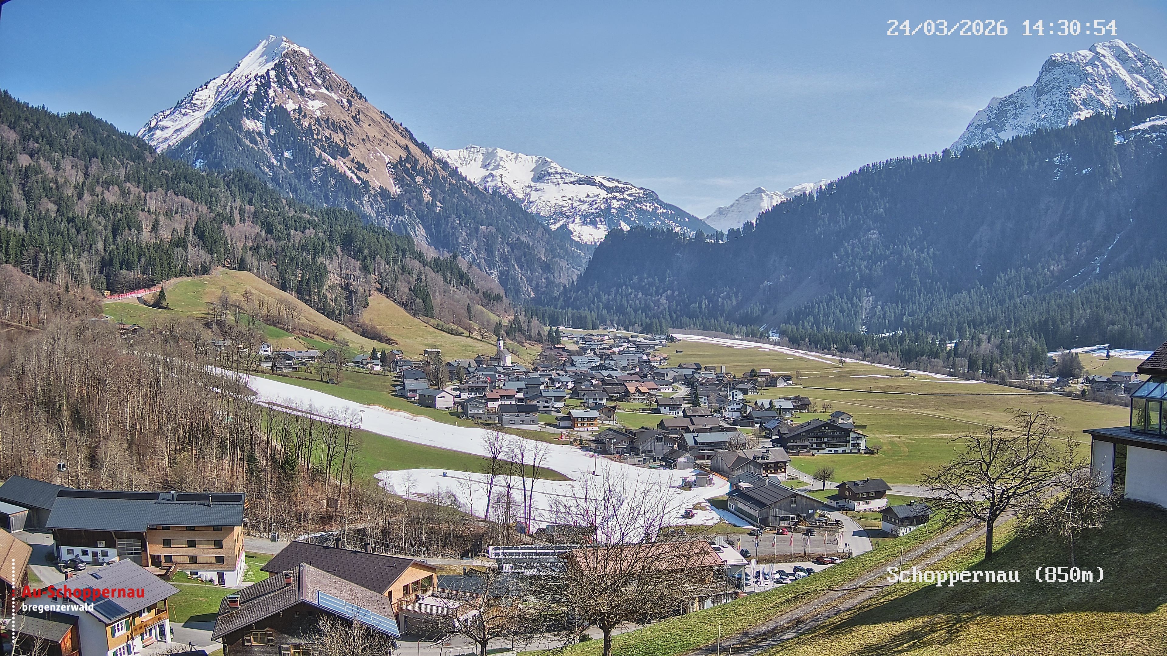 Archiv Foto Webcam Schoppernau im Bregenzerwald