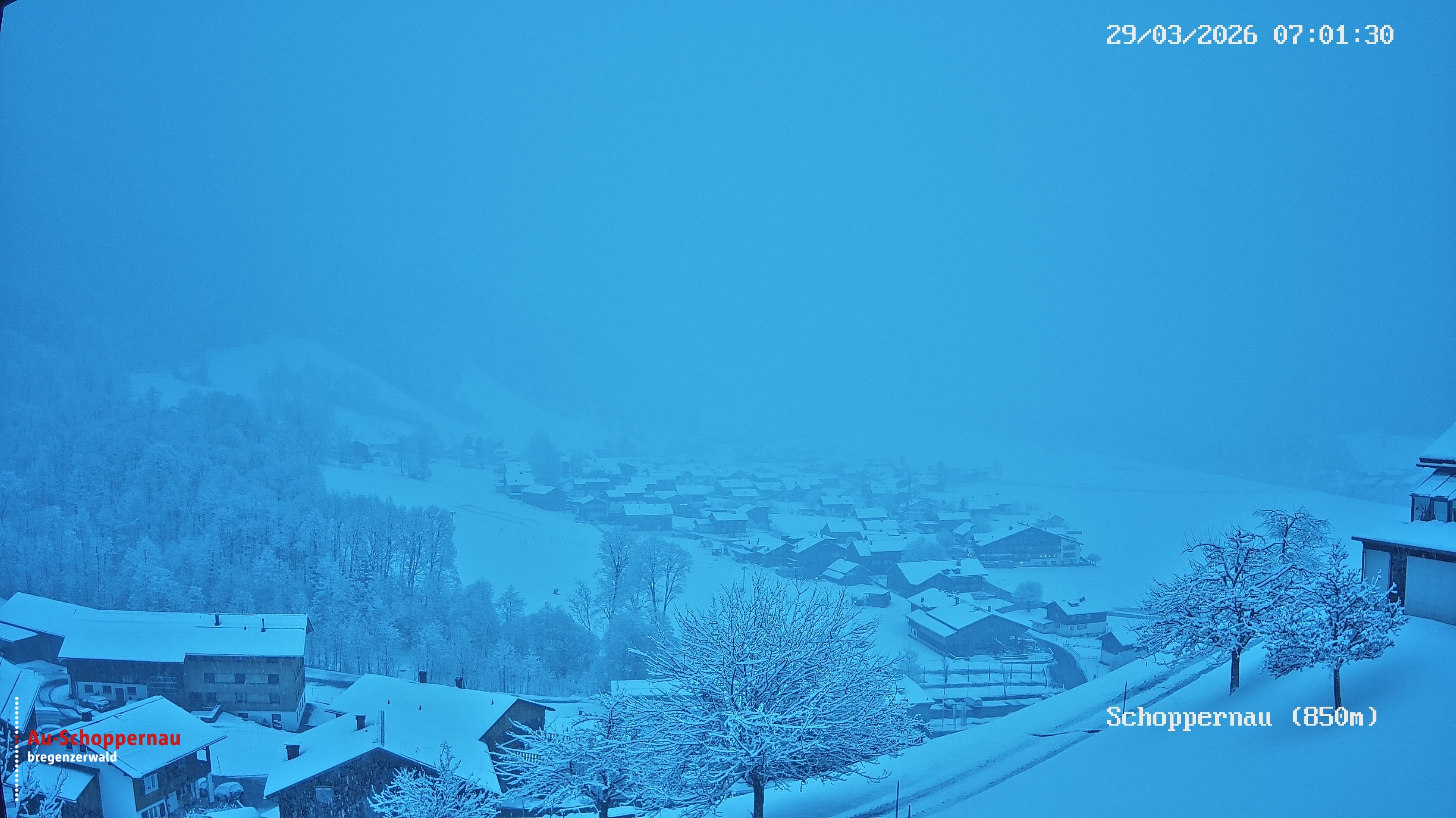 Archiv Foto Webcam Schoppernau im Bregenzerwald