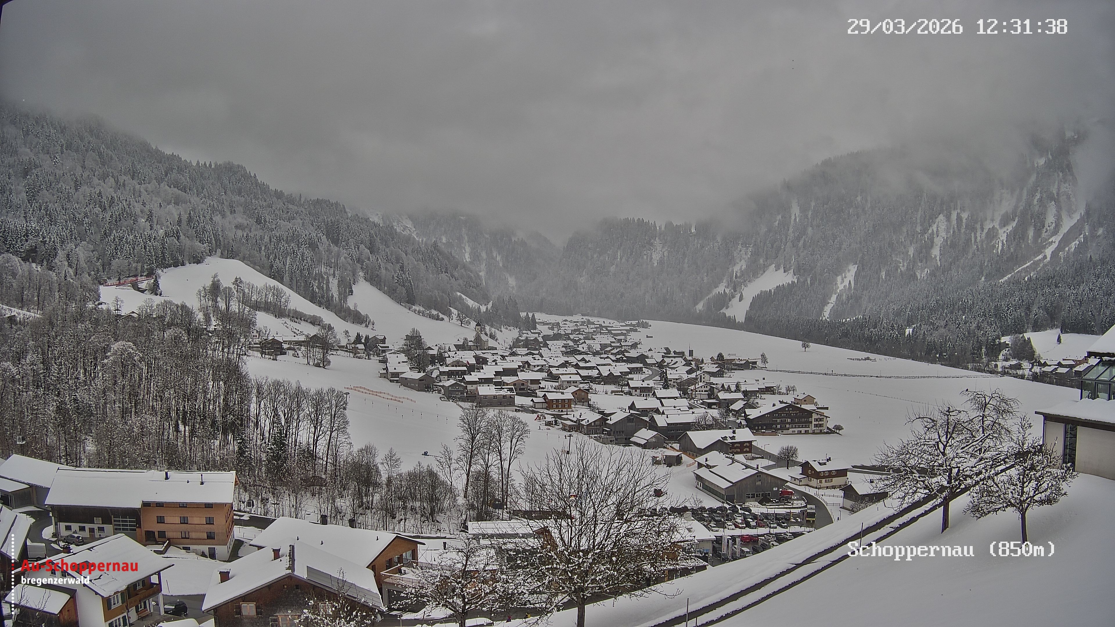 Archiv Foto Webcam Schoppernau im Bregenzerwald