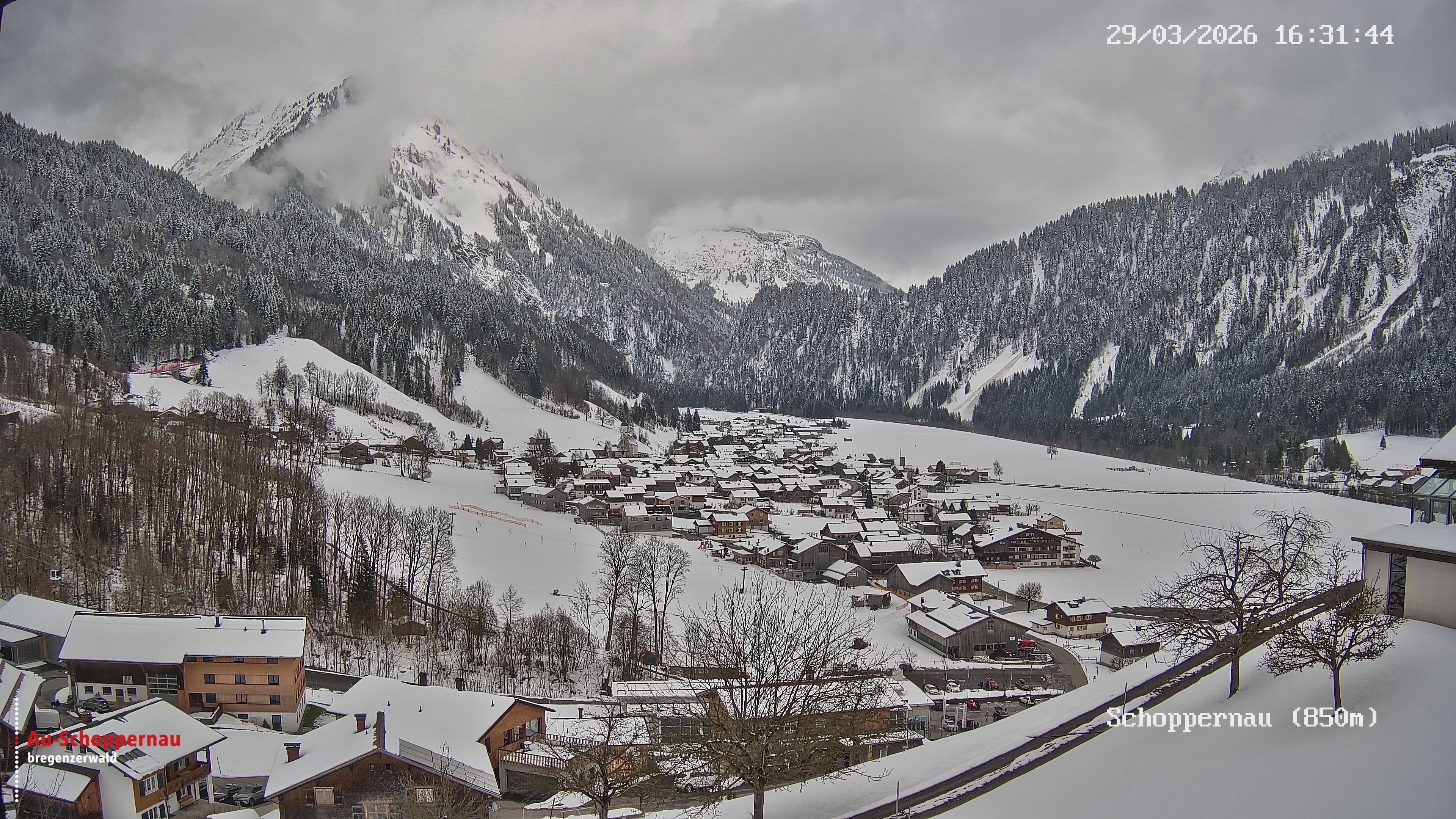 Archiv Foto Webcam Schoppernau im Bregenzerwald