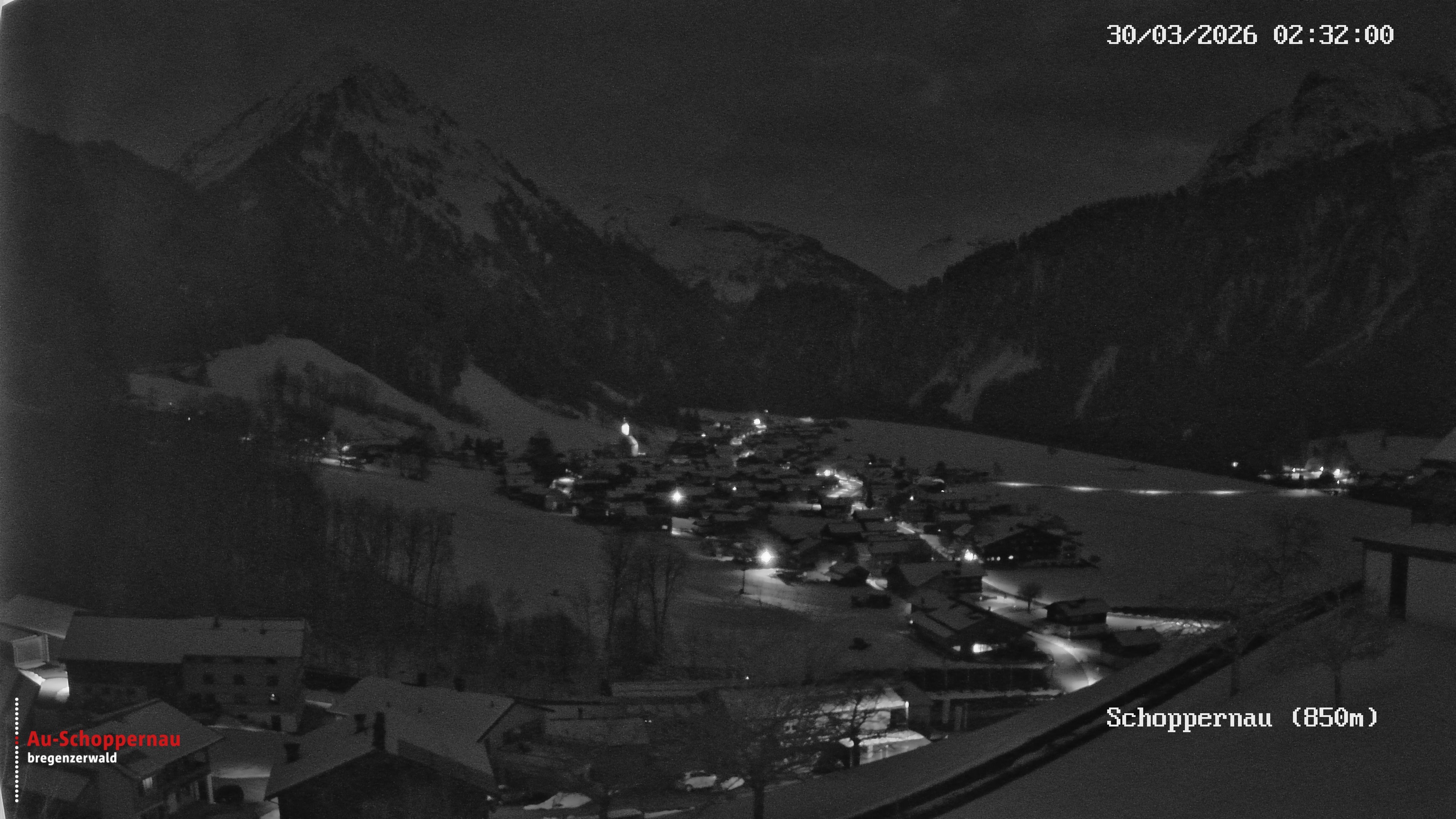 Archiv Foto Webcam Schoppernau im Bregenzerwald