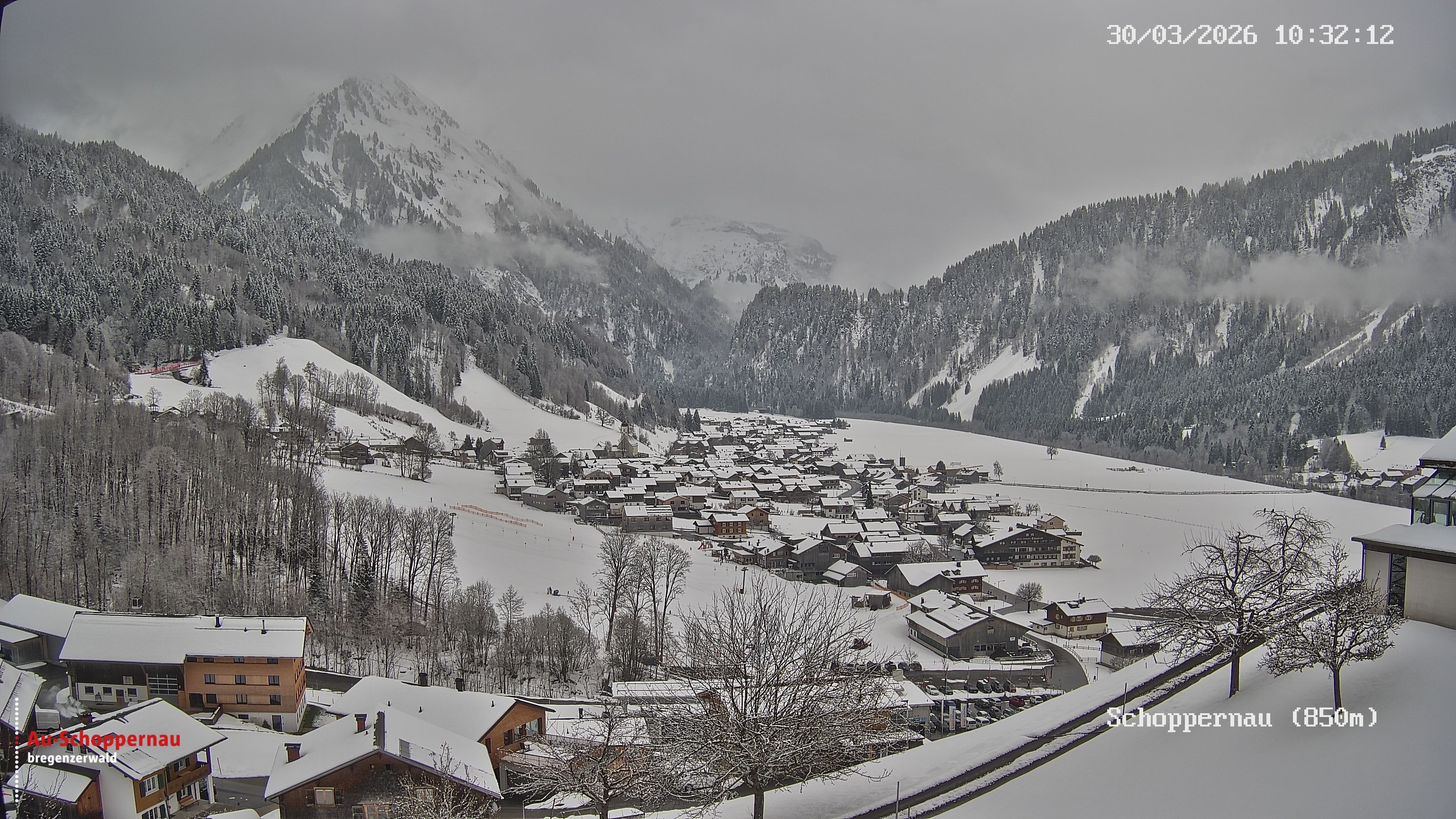 Archiv Foto Webcam Schoppernau im Bregenzerwald
