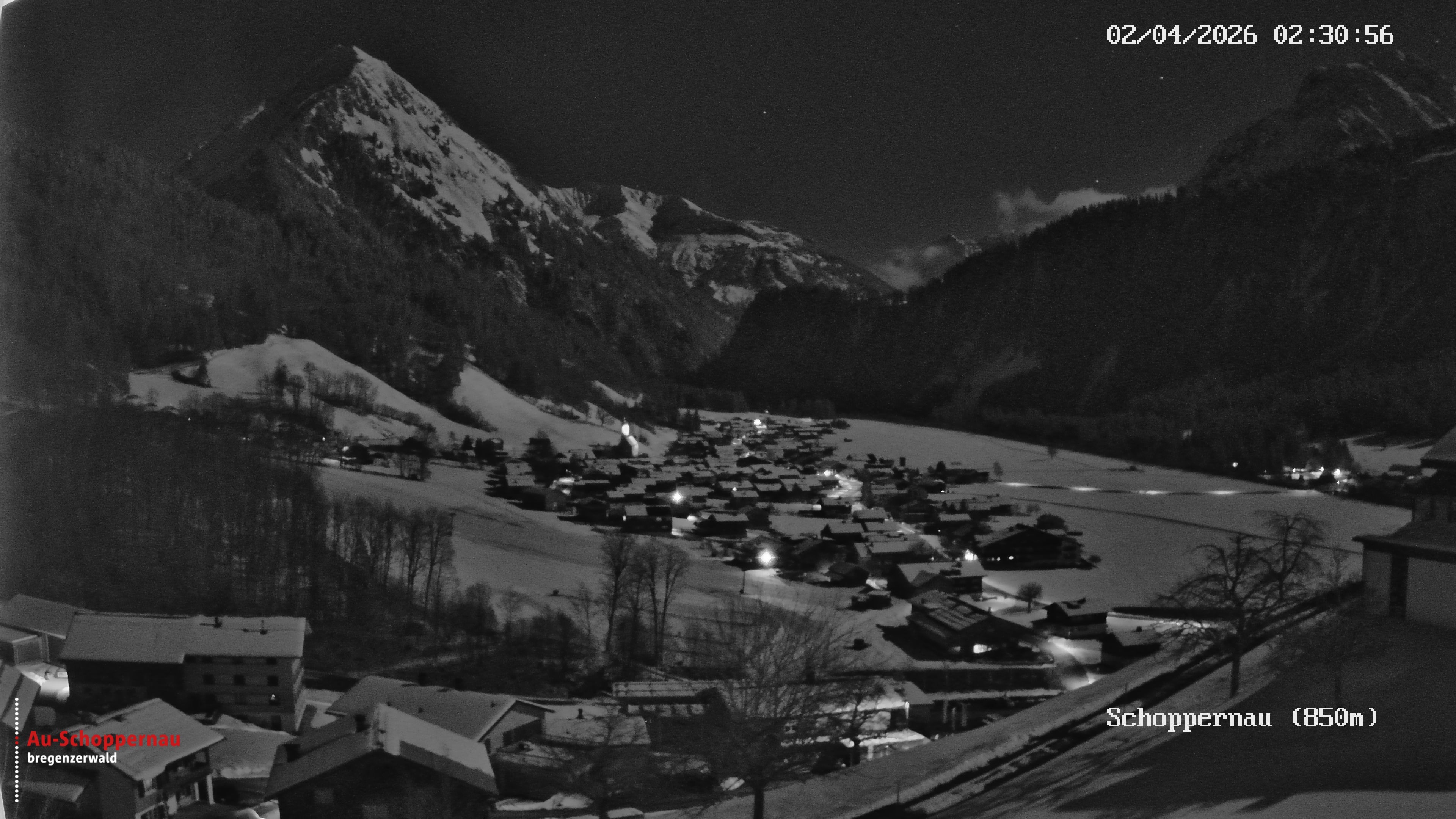 Archiv Foto Webcam Schoppernau im Bregenzerwald