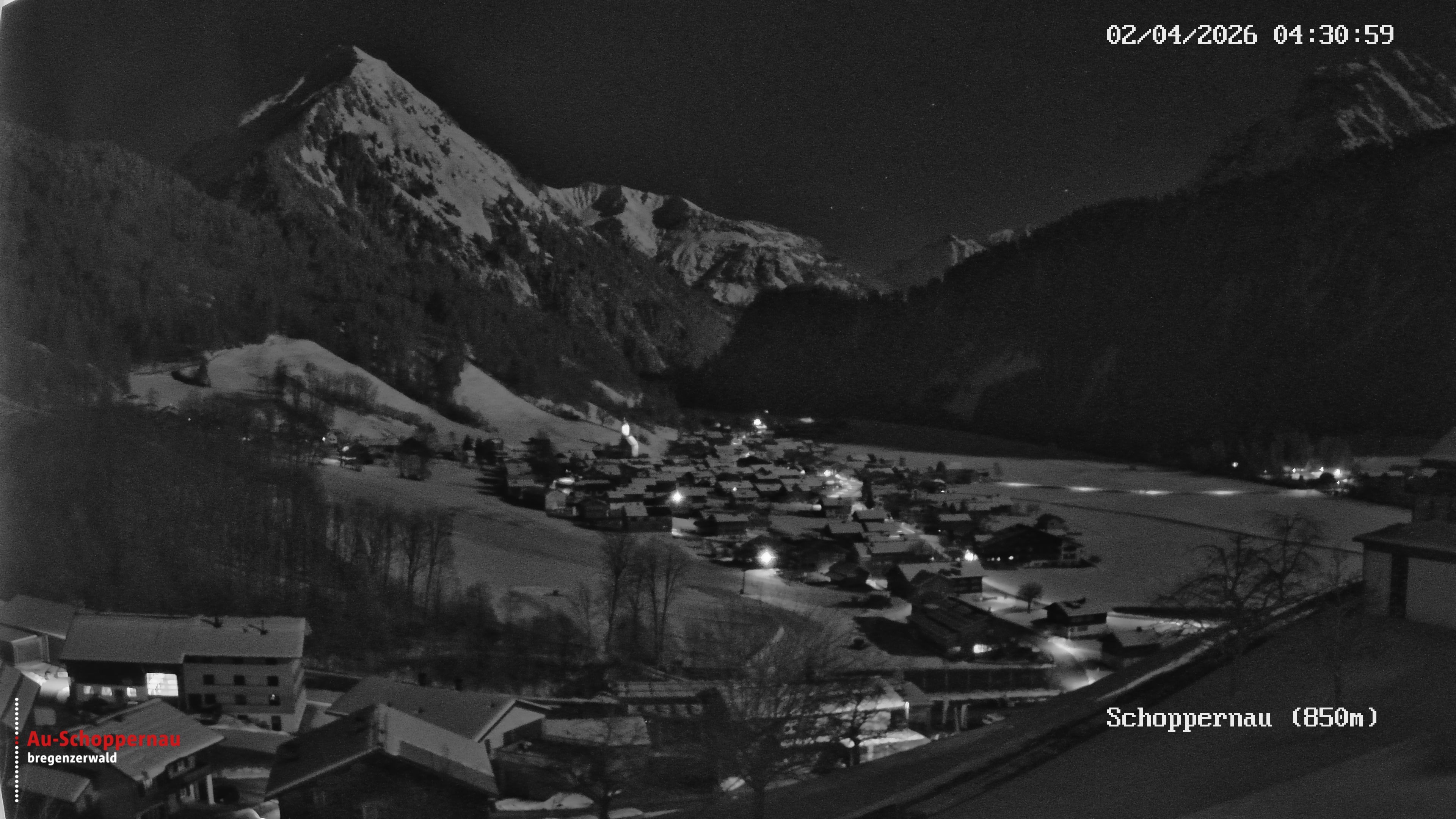 Archiv Foto Webcam Schoppernau im Bregenzerwald