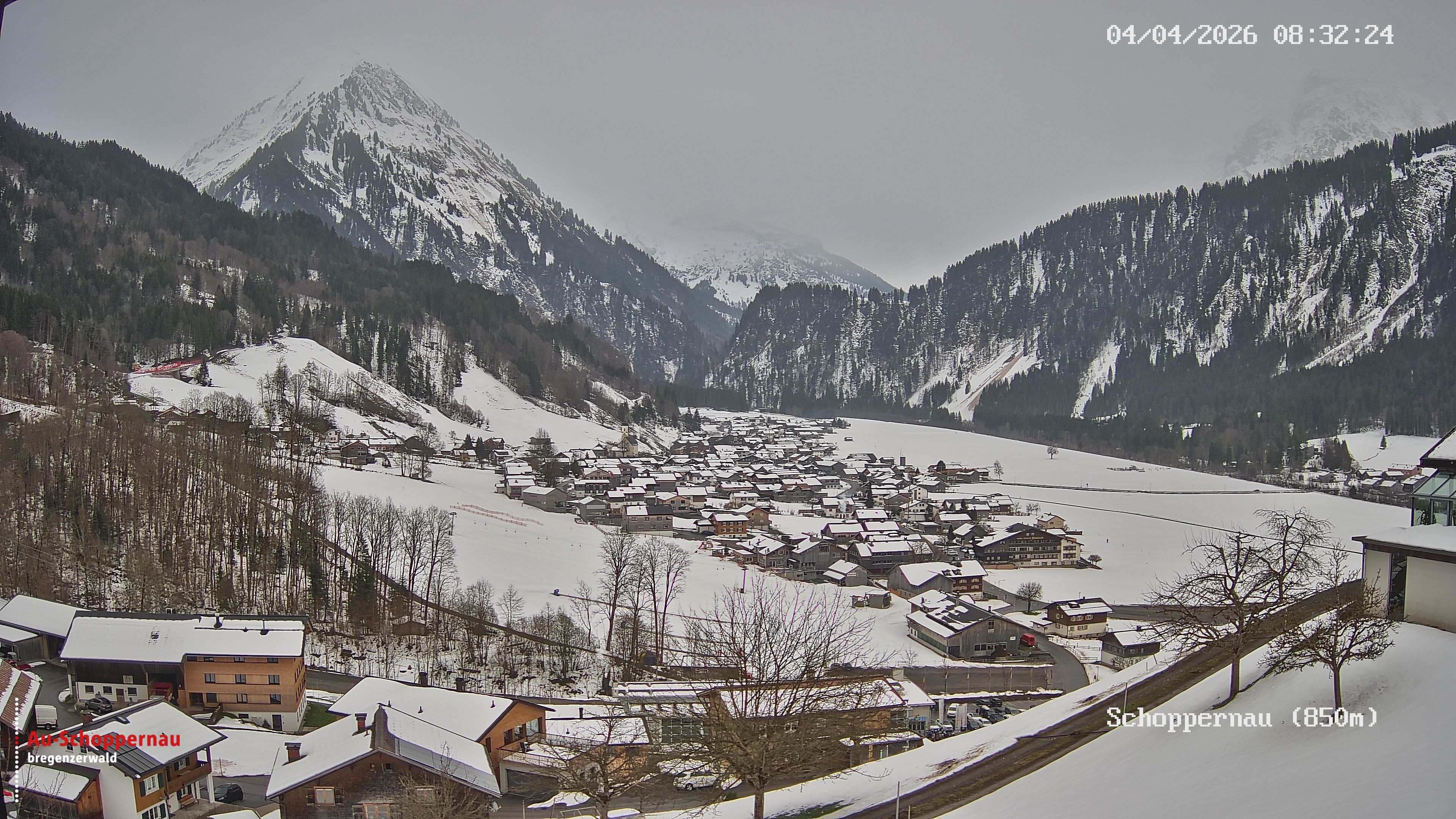 Archiv Foto Webcam Schoppernau im Bregenzerwald