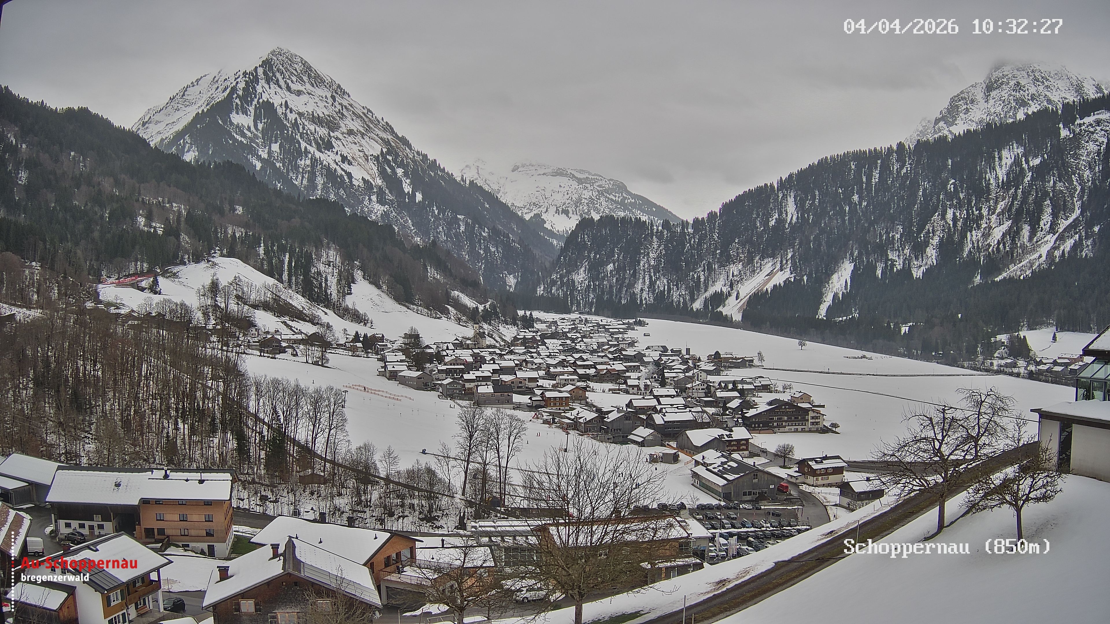 Archiv Foto Webcam Schoppernau im Bregenzerwald