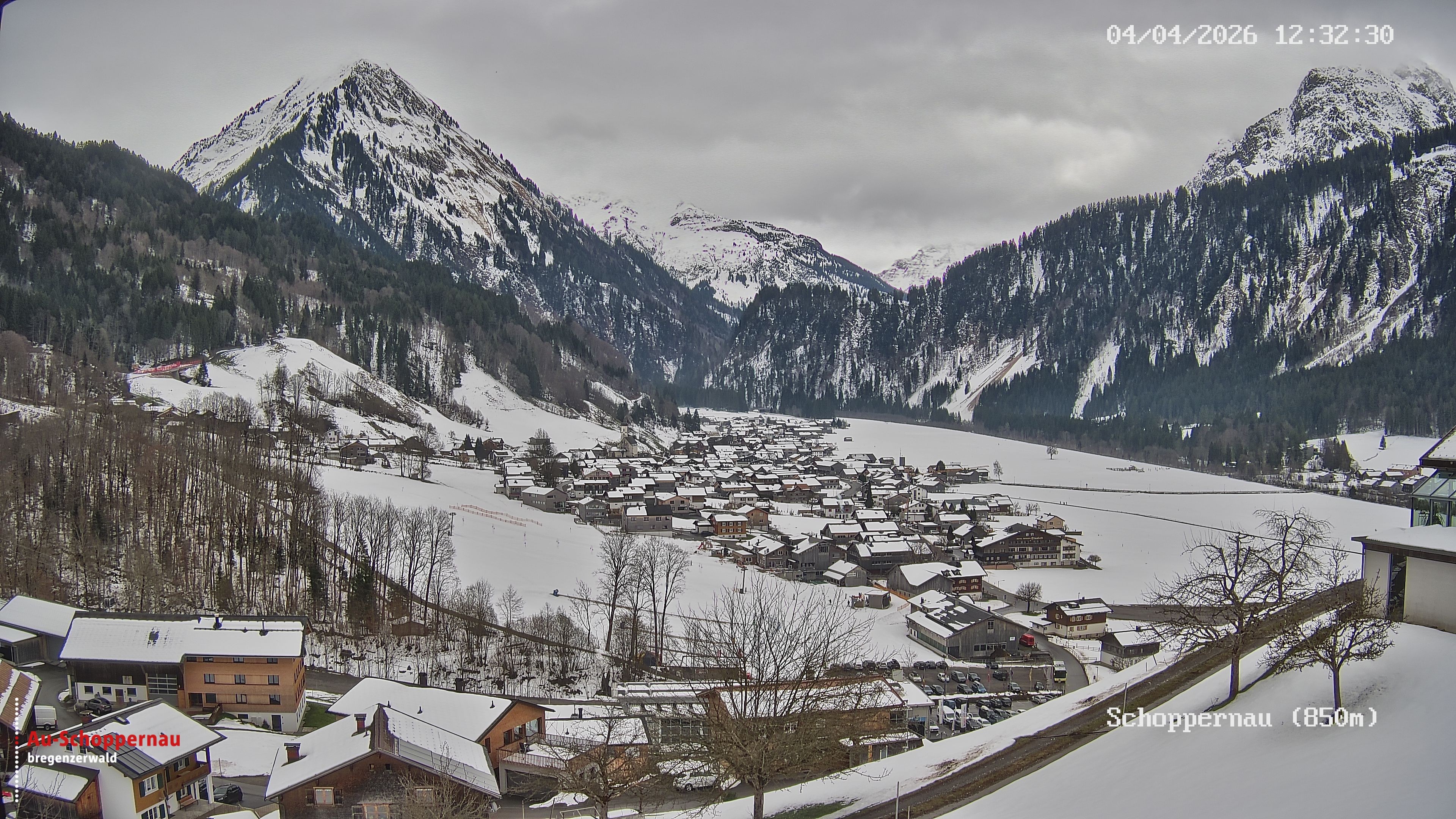 Archiv Foto Webcam Schoppernau im Bregenzerwald