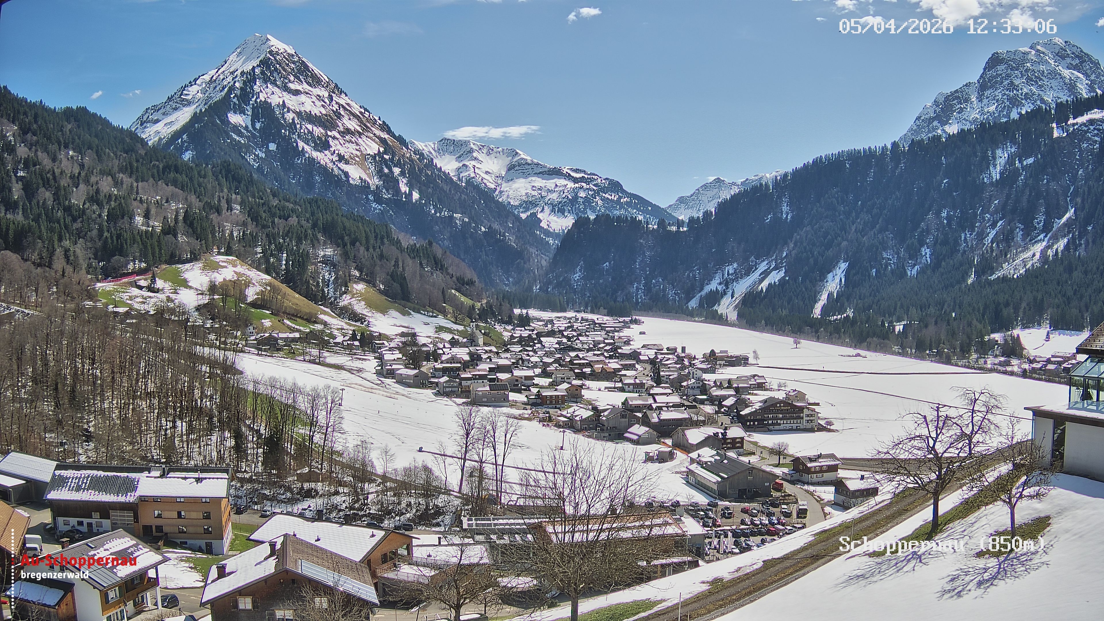 Archiv Foto Webcam Schoppernau im Bregenzerwald