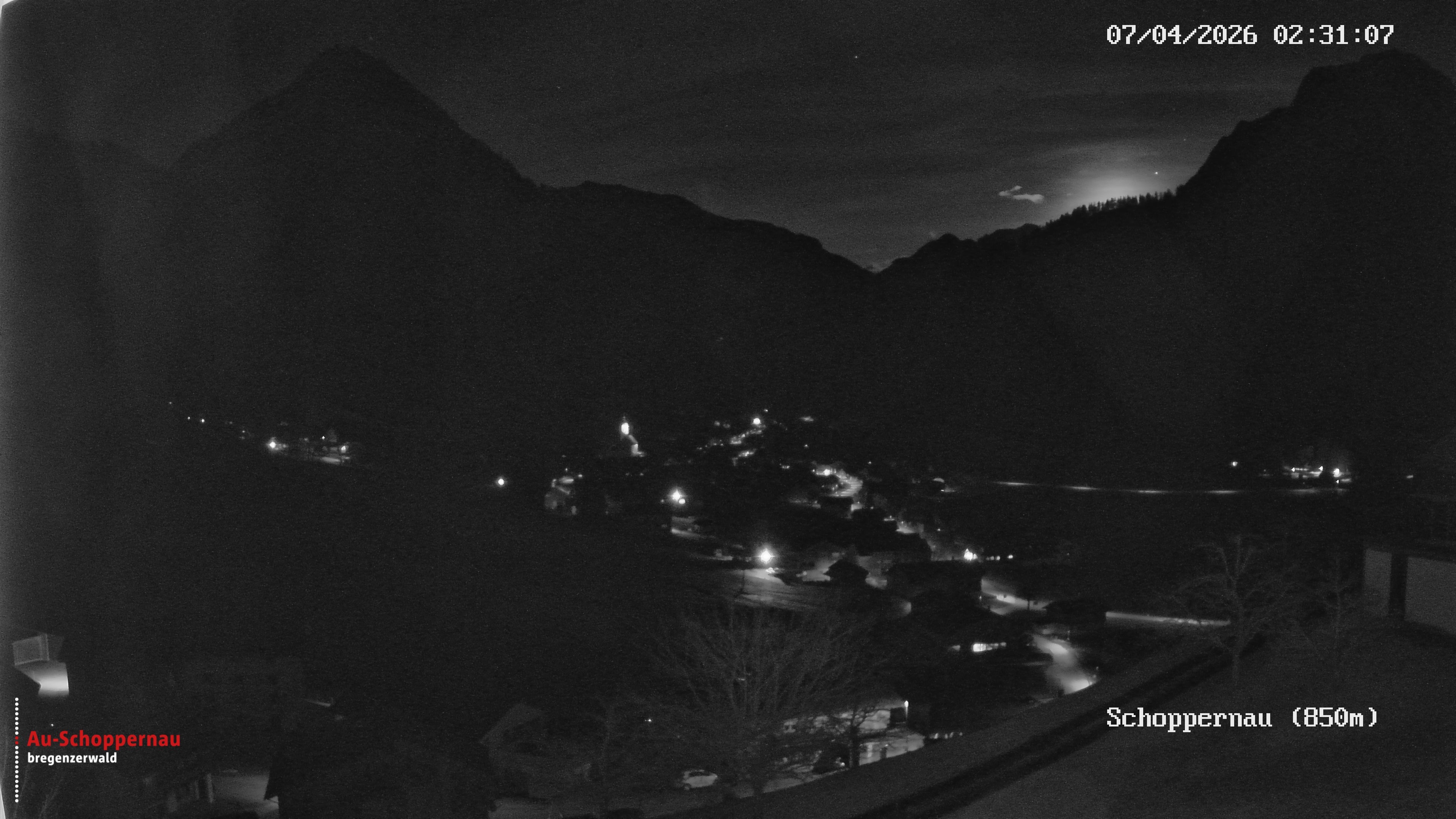 Archiv Foto Webcam Schoppernau im Bregenzerwald