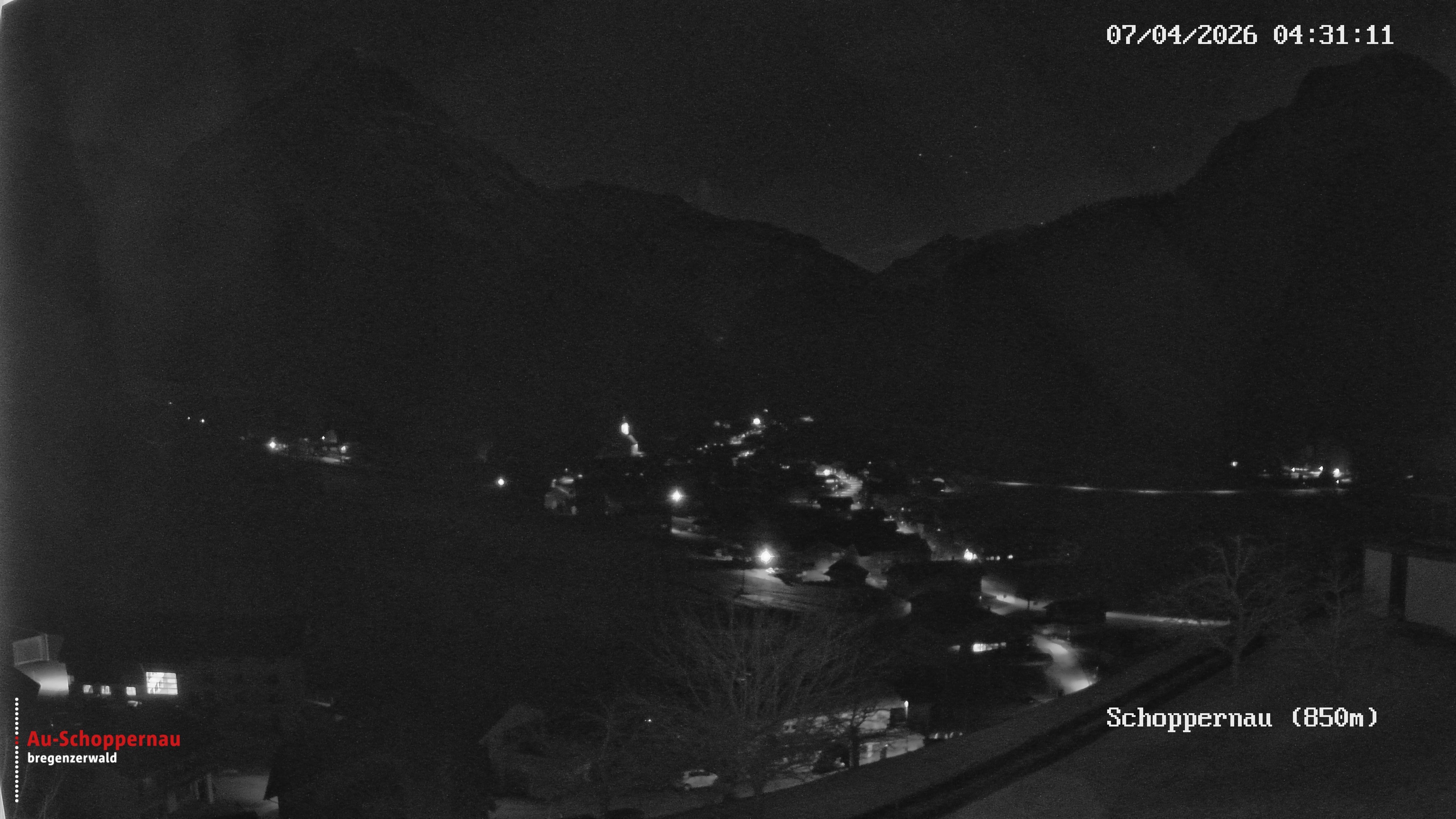 Archiv Foto Webcam Schoppernau im Bregenzerwald