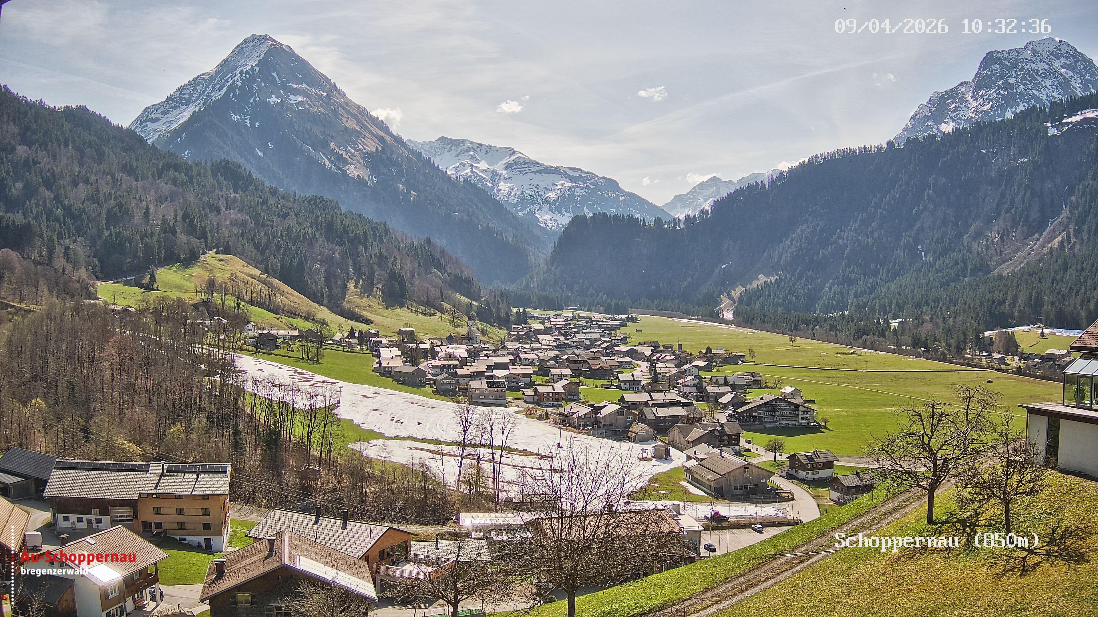 Archiv Foto Webcam Schoppernau im Bregenzerwald