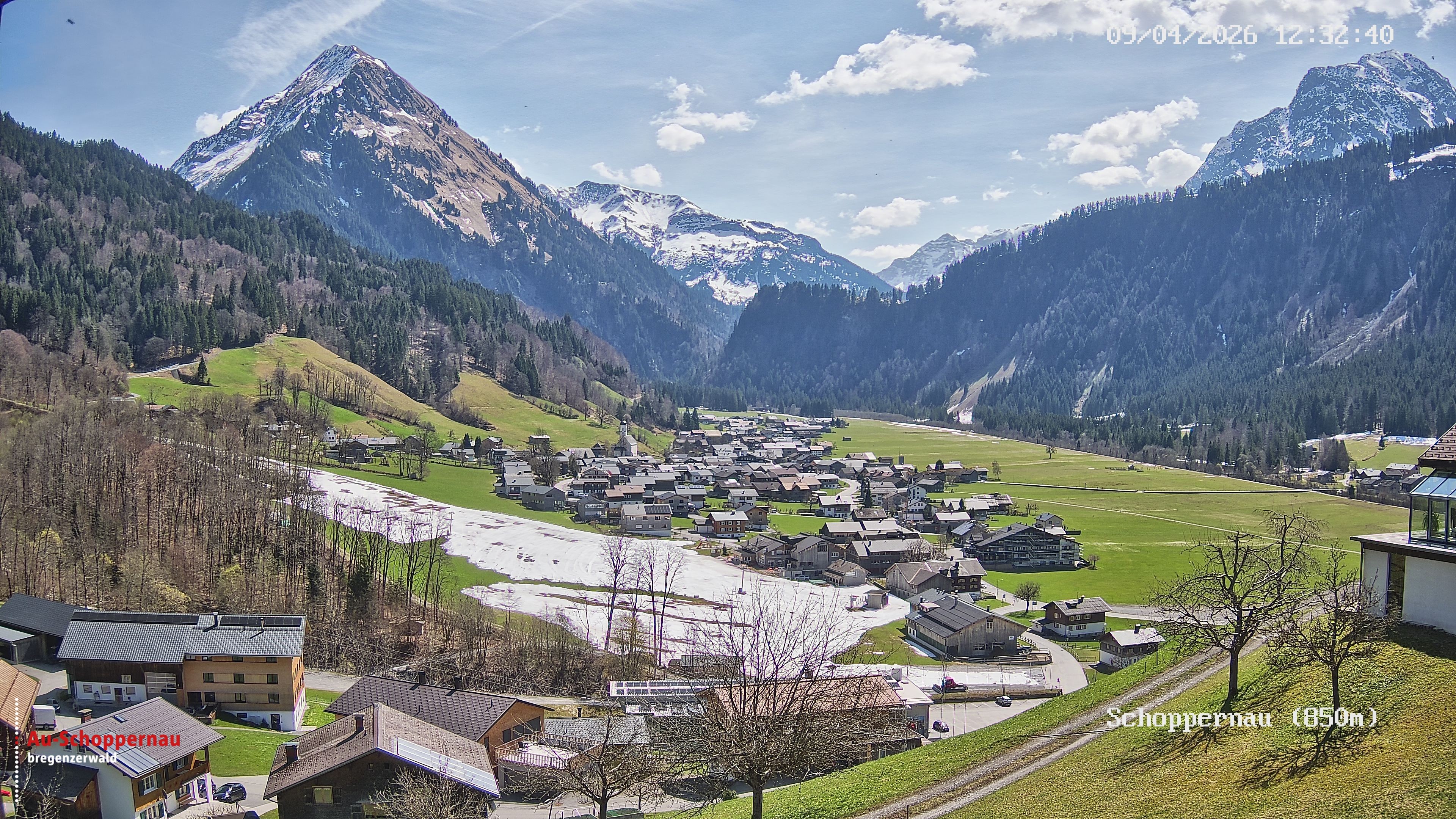 Archiv Foto Webcam Schoppernau im Bregenzerwald
