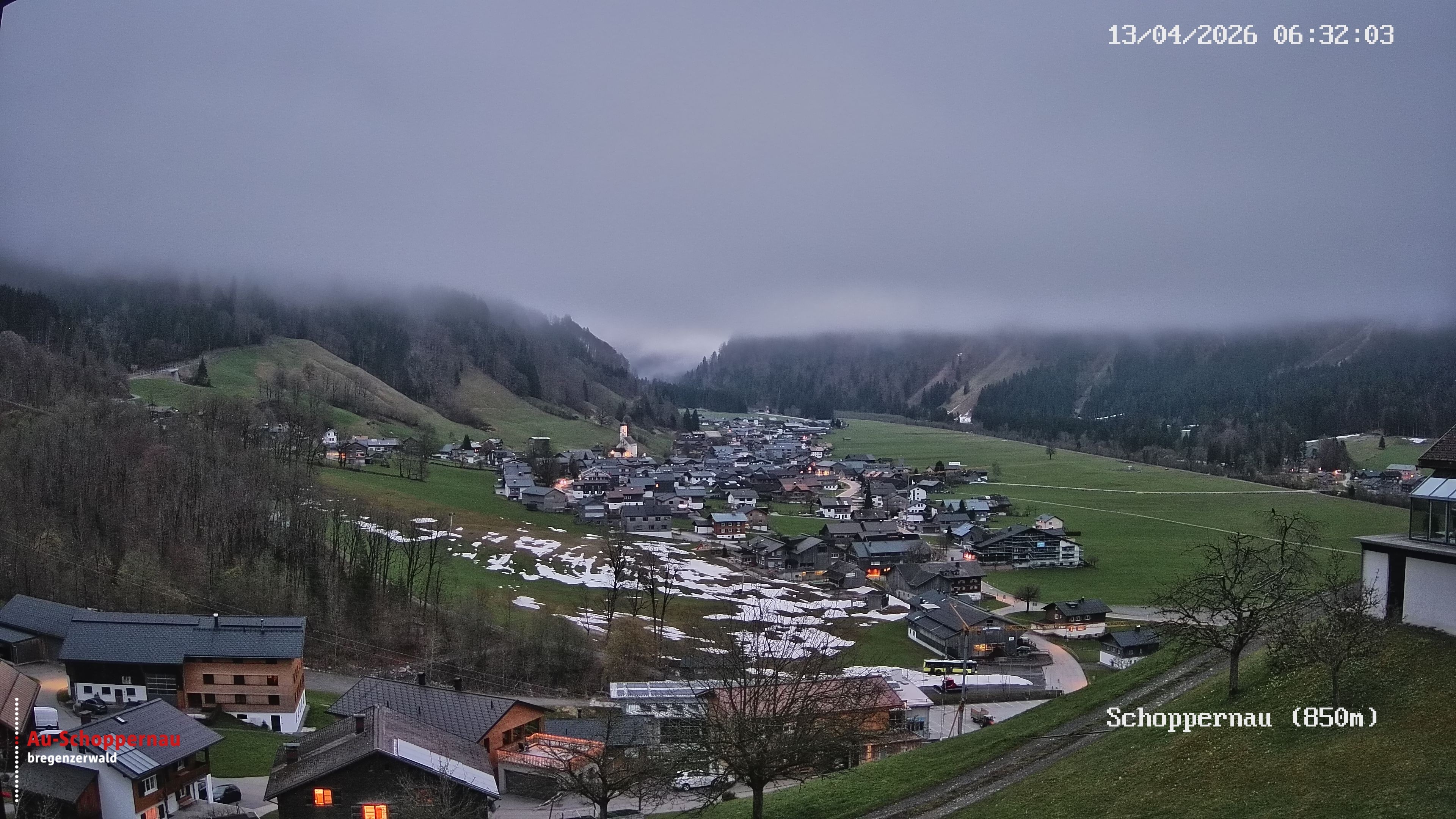 Archiv Foto Webcam Schoppernau im Bregenzerwald