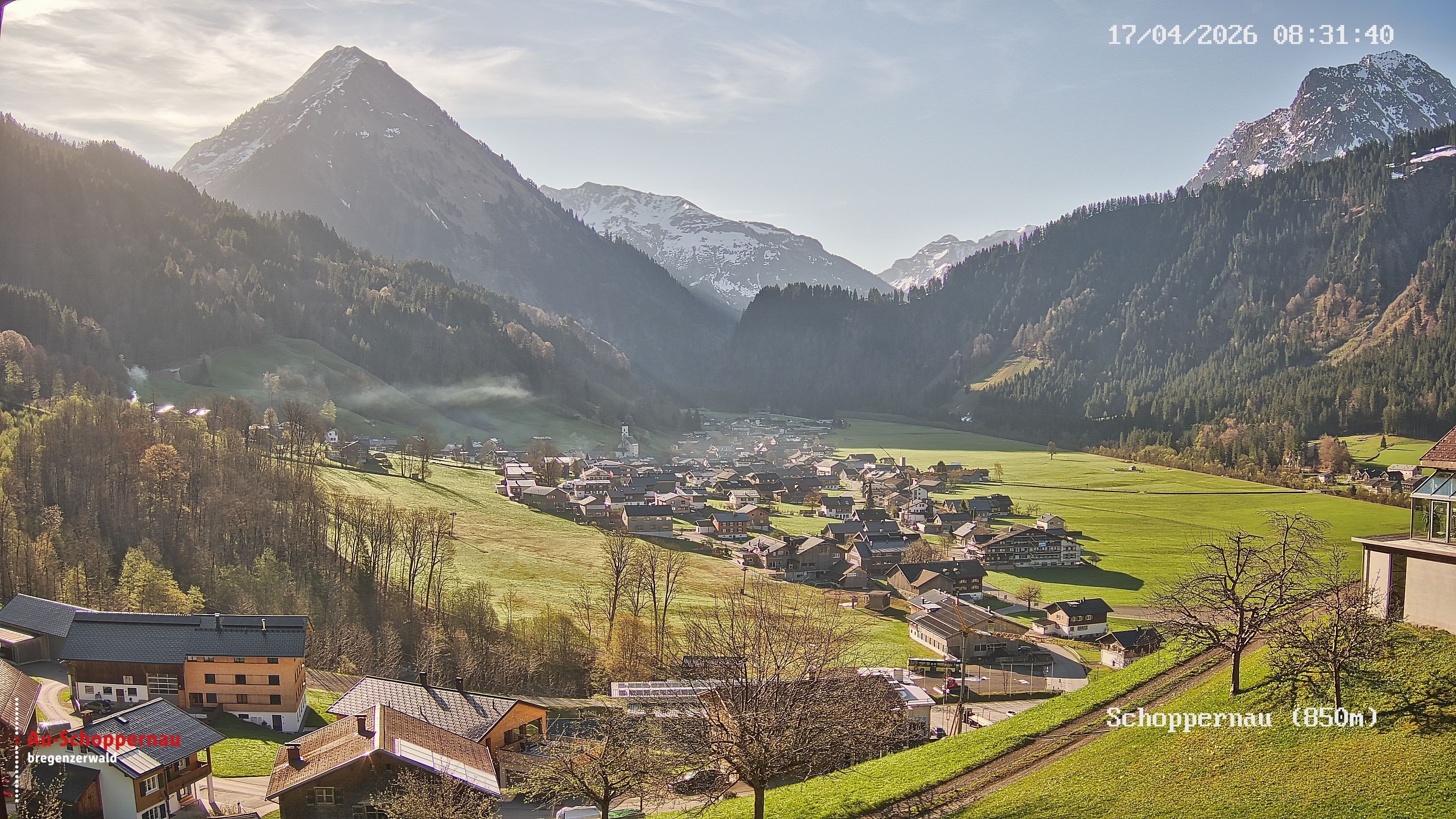 Archiv Foto Webcam Schoppernau im Bregenzerwald