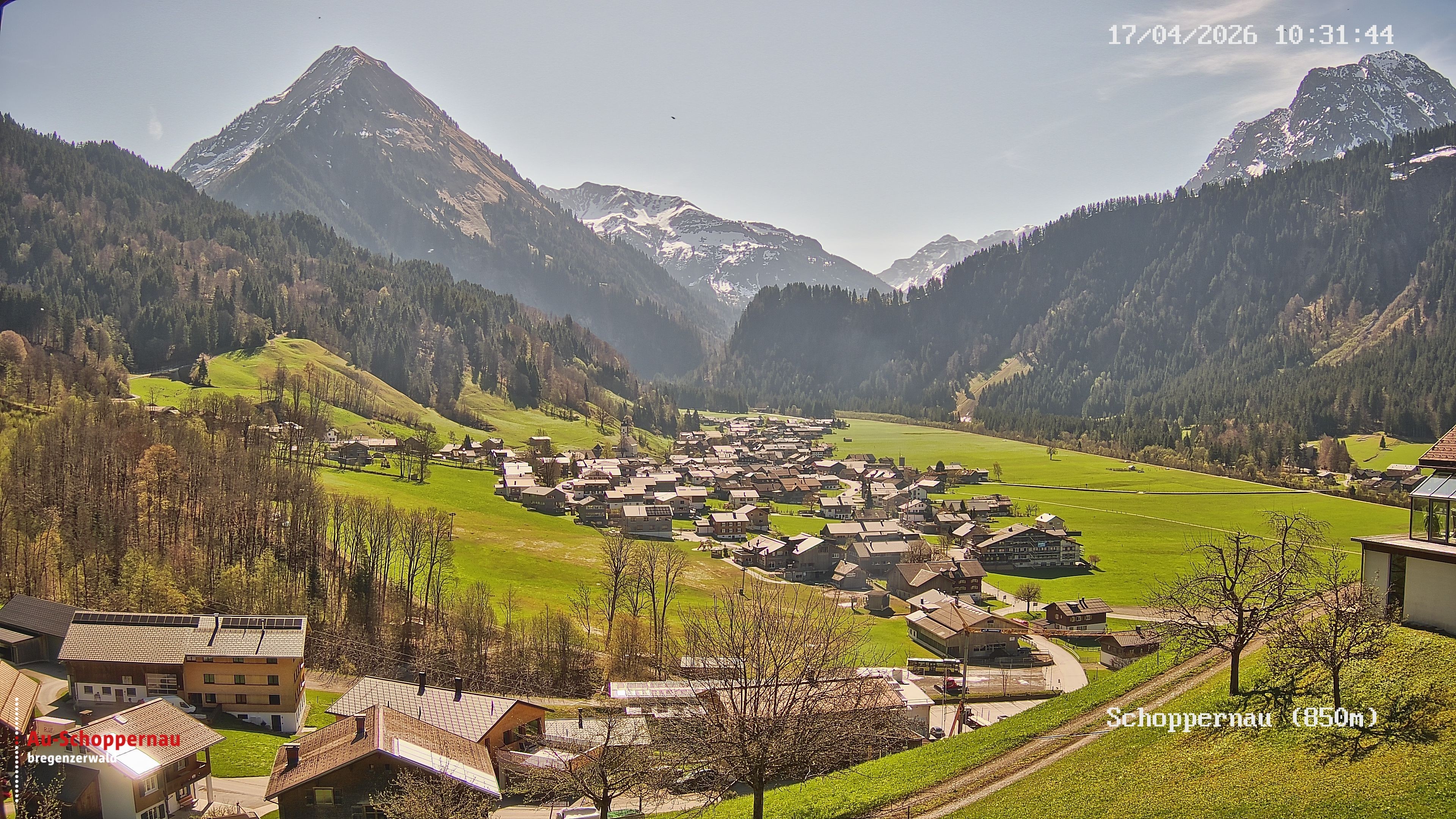 Archiv Foto Webcam Schoppernau im Bregenzerwald