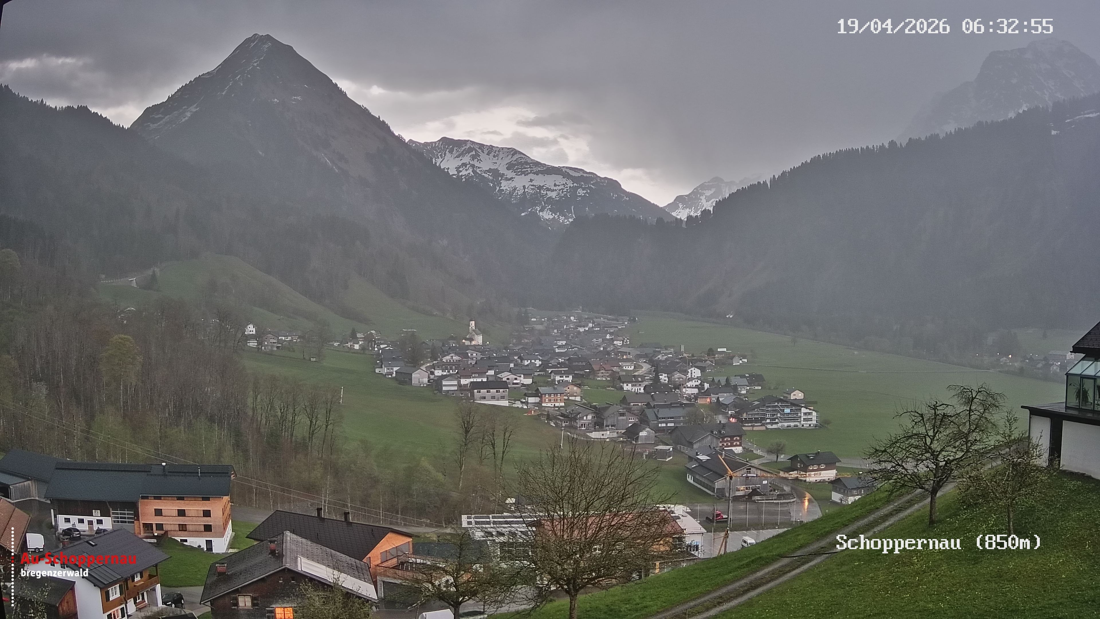 Archiv Foto Webcam Schoppernau im Bregenzerwald