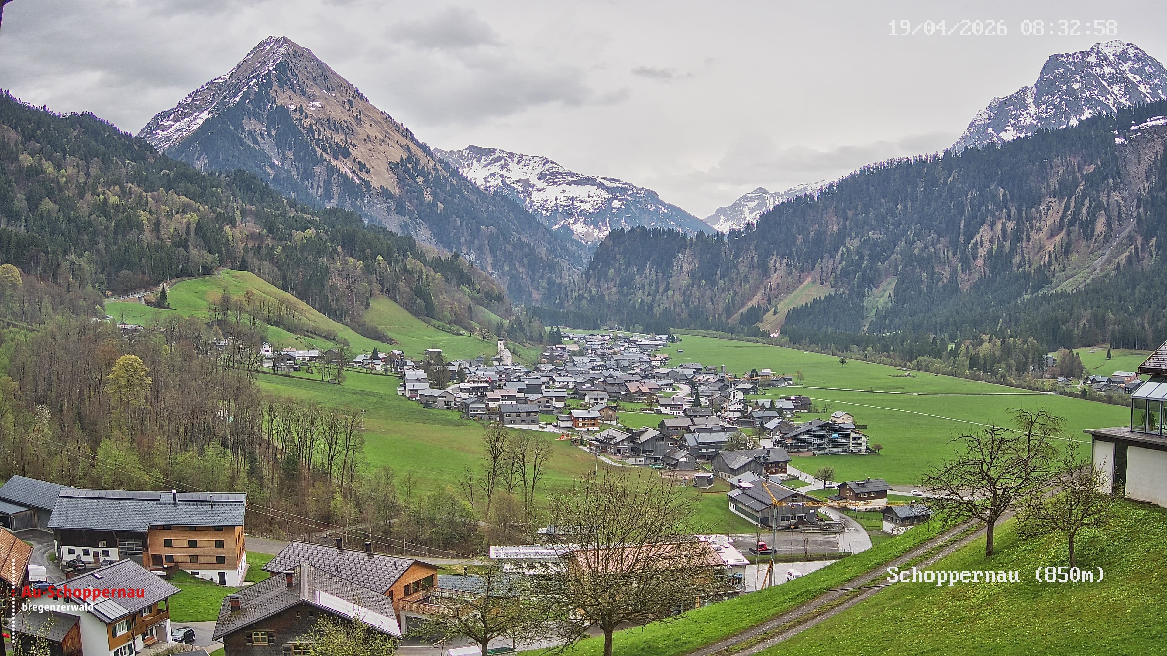 Archiv Foto Webcam Schoppernau im Bregenzerwald