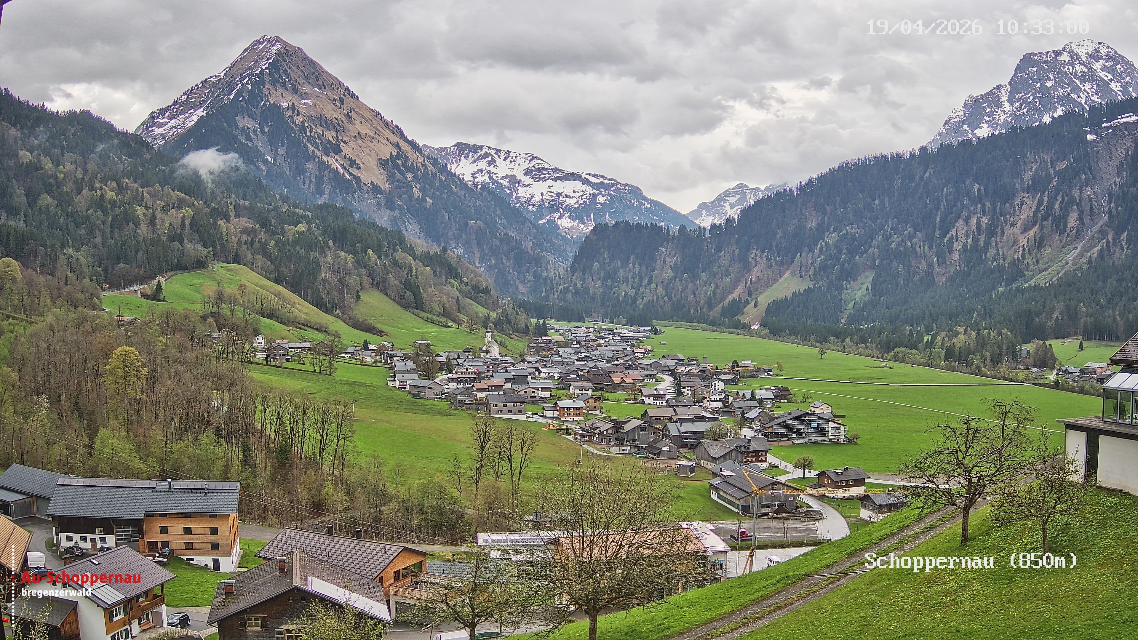 Archiv Foto Webcam Schoppernau im Bregenzerwald