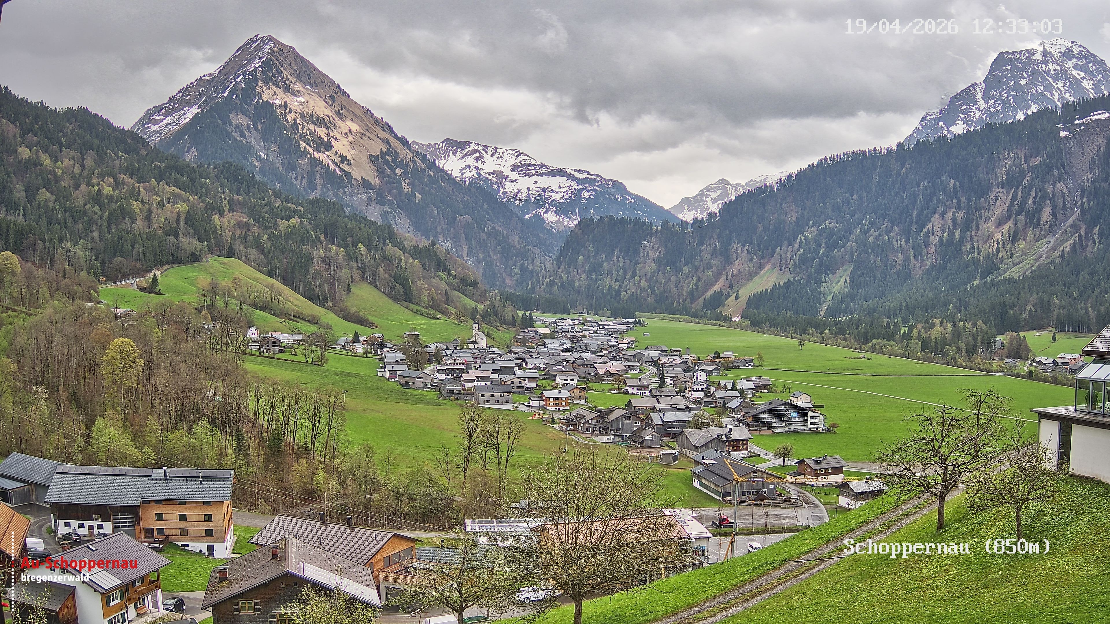 Archiv Foto Webcam Schoppernau im Bregenzerwald