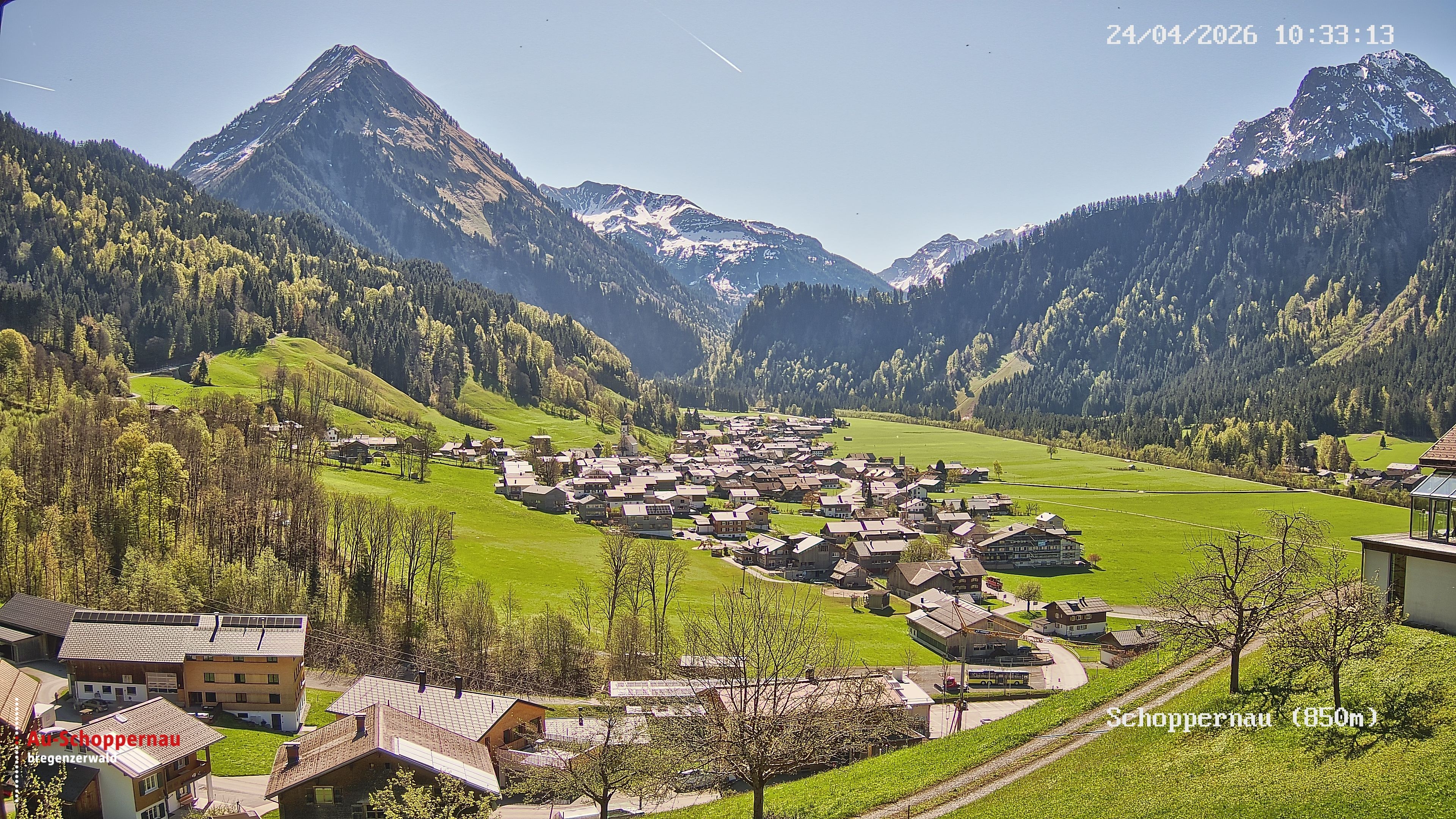 Archiv Foto Webcam Schoppernau im Bregenzerwald