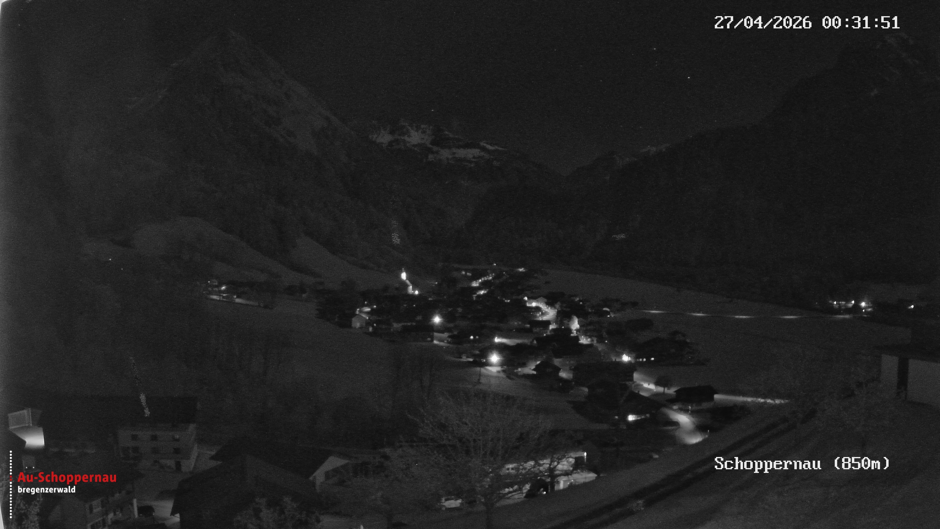 Archiv Foto Webcam Schoppernau im Bregenzerwald