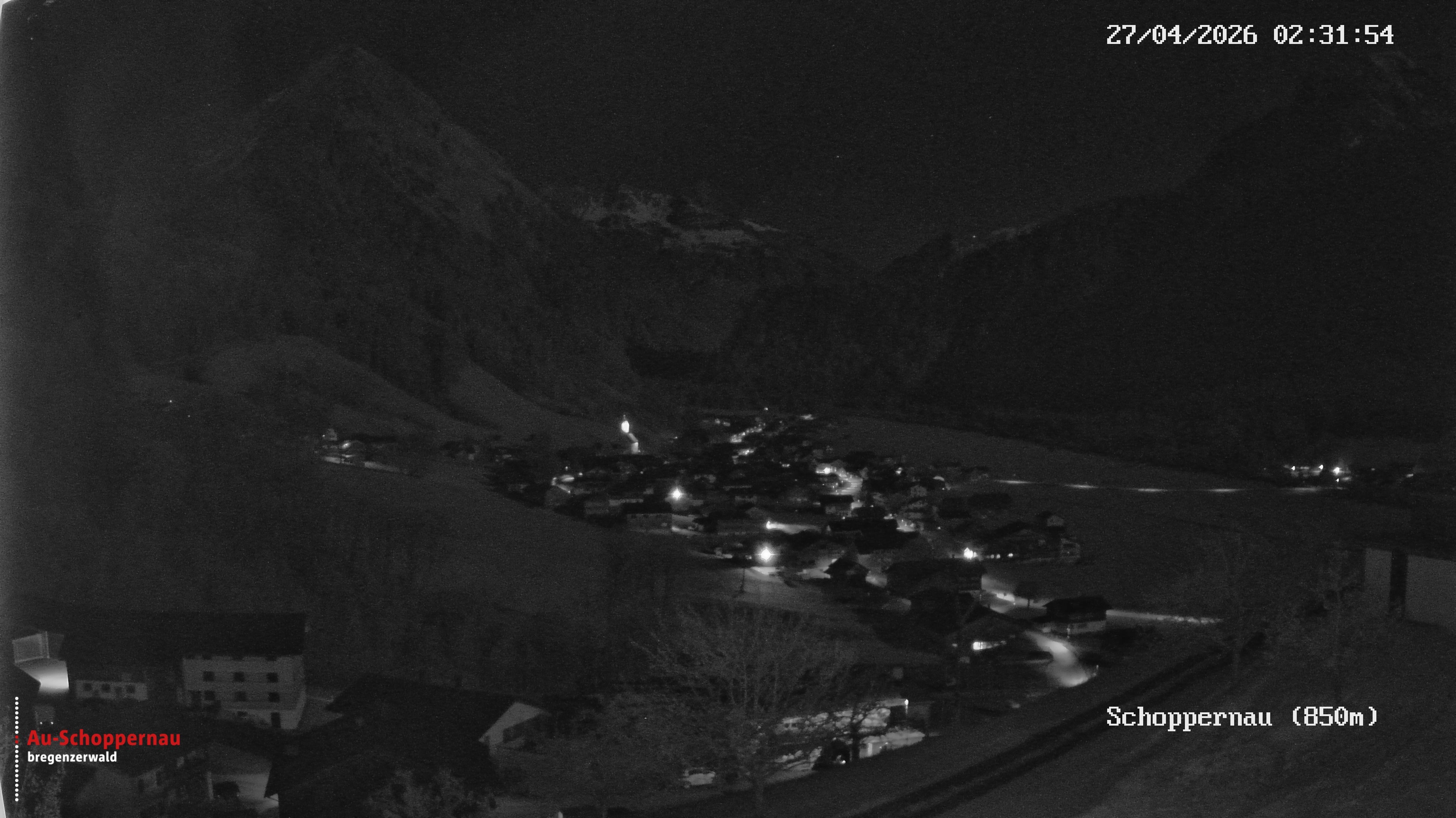 Archiv Foto Webcam Schoppernau im Bregenzerwald