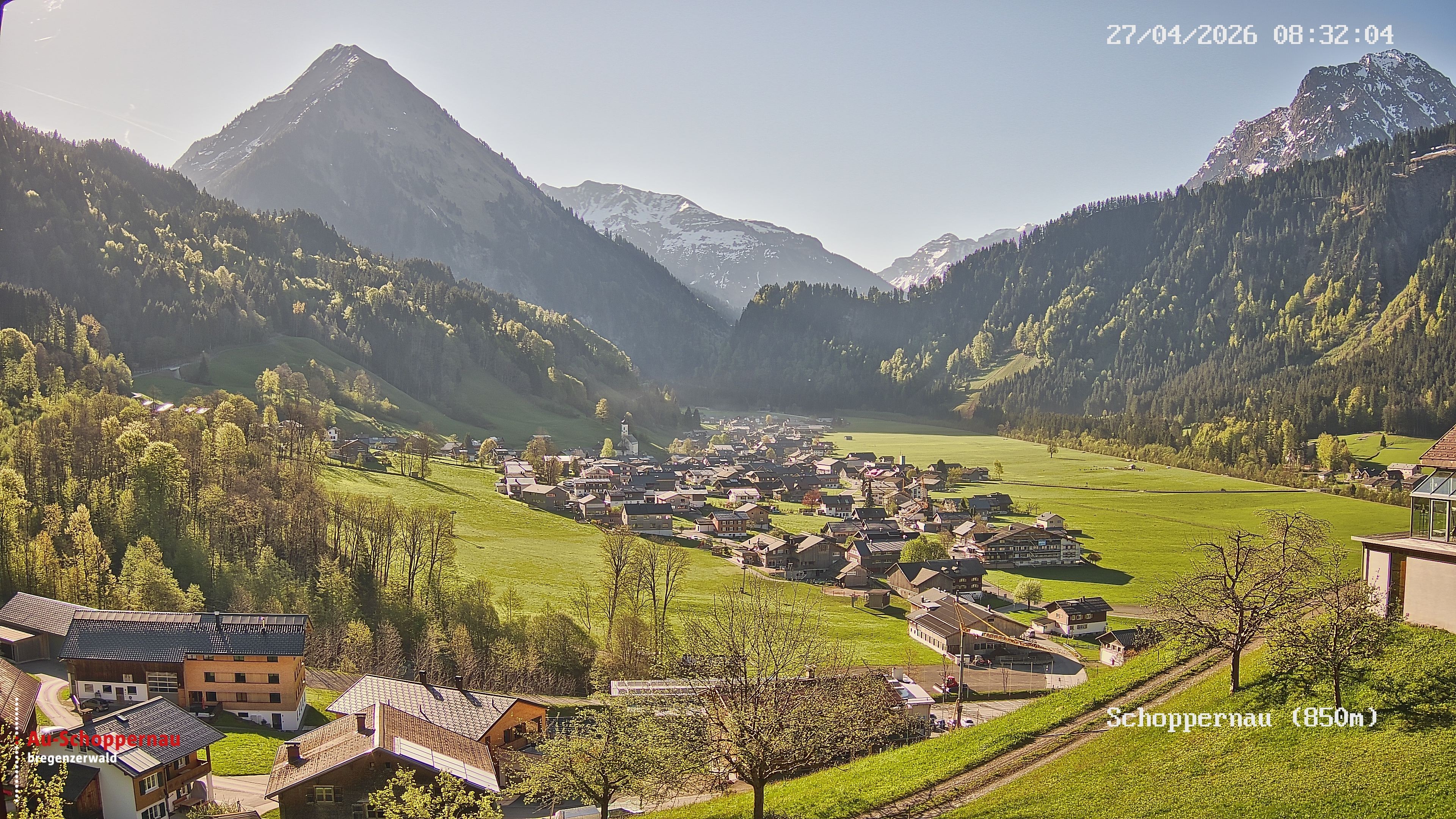 Archiv Foto Webcam Schoppernau im Bregenzerwald