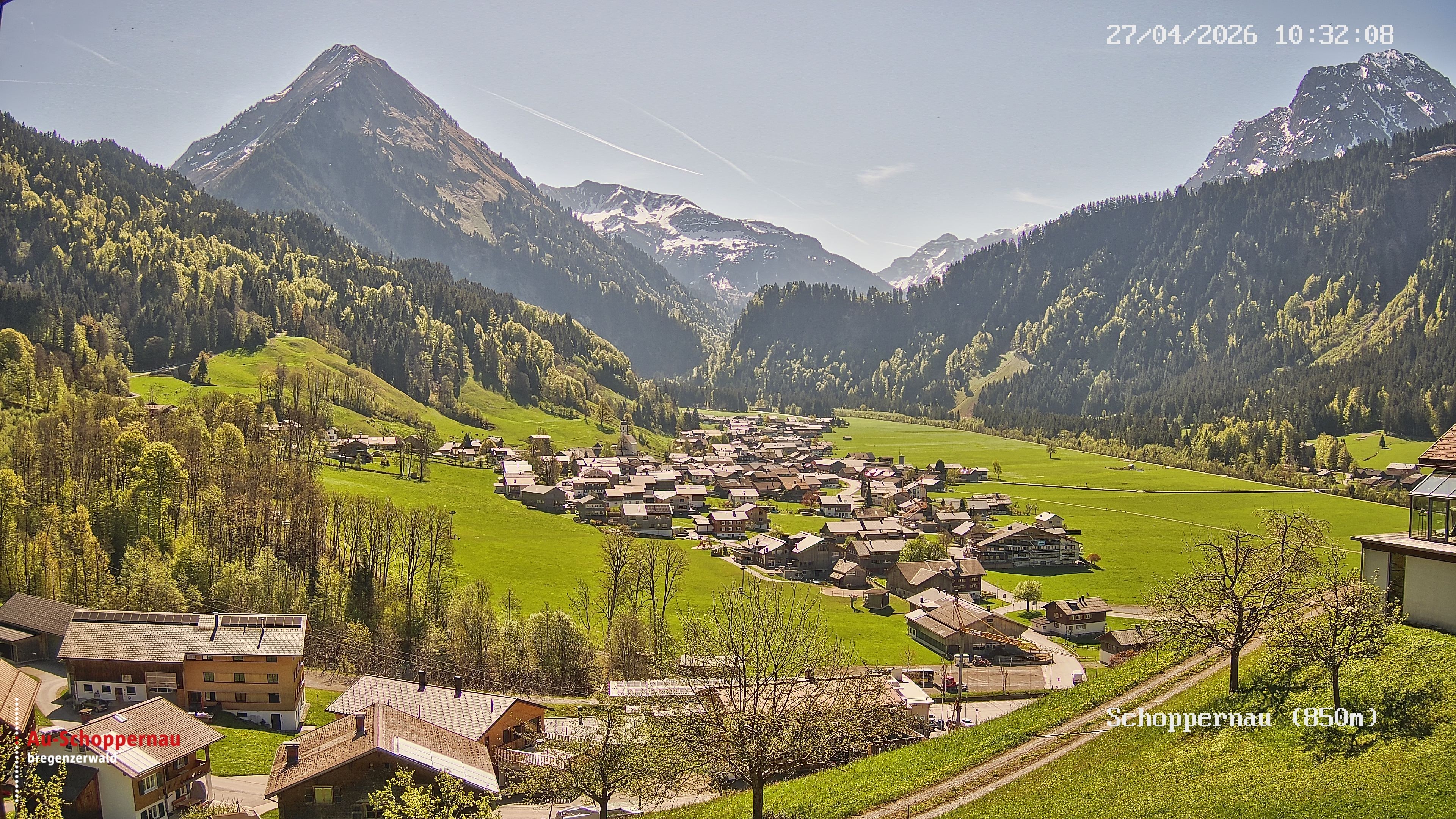 Archiv Foto Webcam Schoppernau im Bregenzerwald