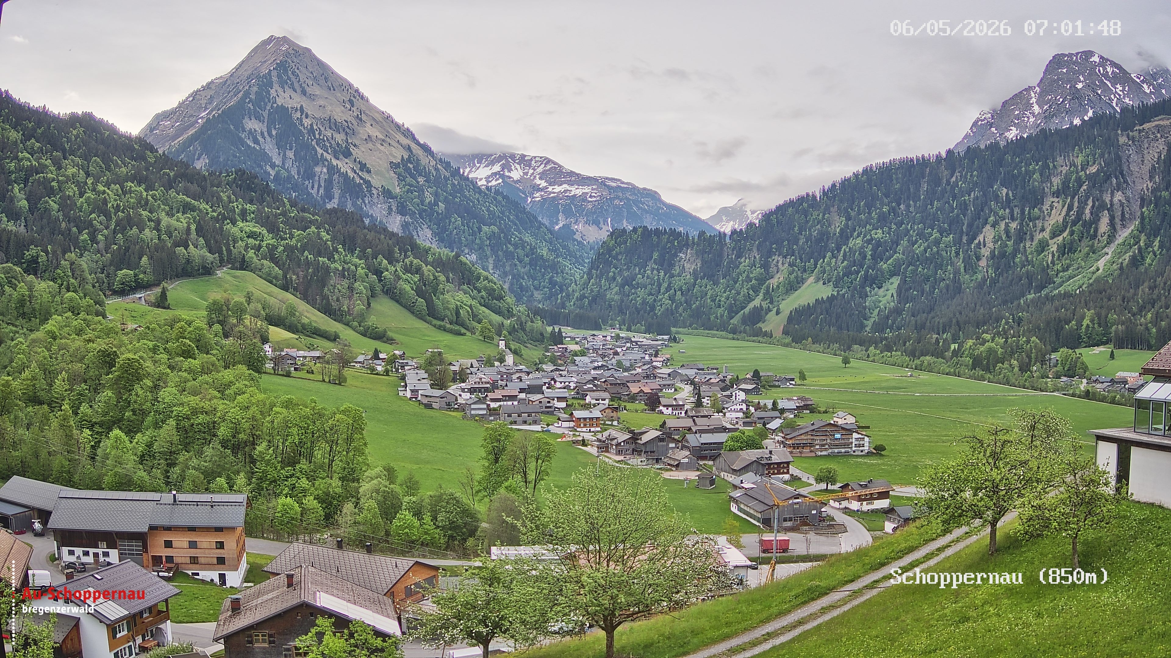 Archiv Foto Webcam Schoppernau im Bregenzerwald