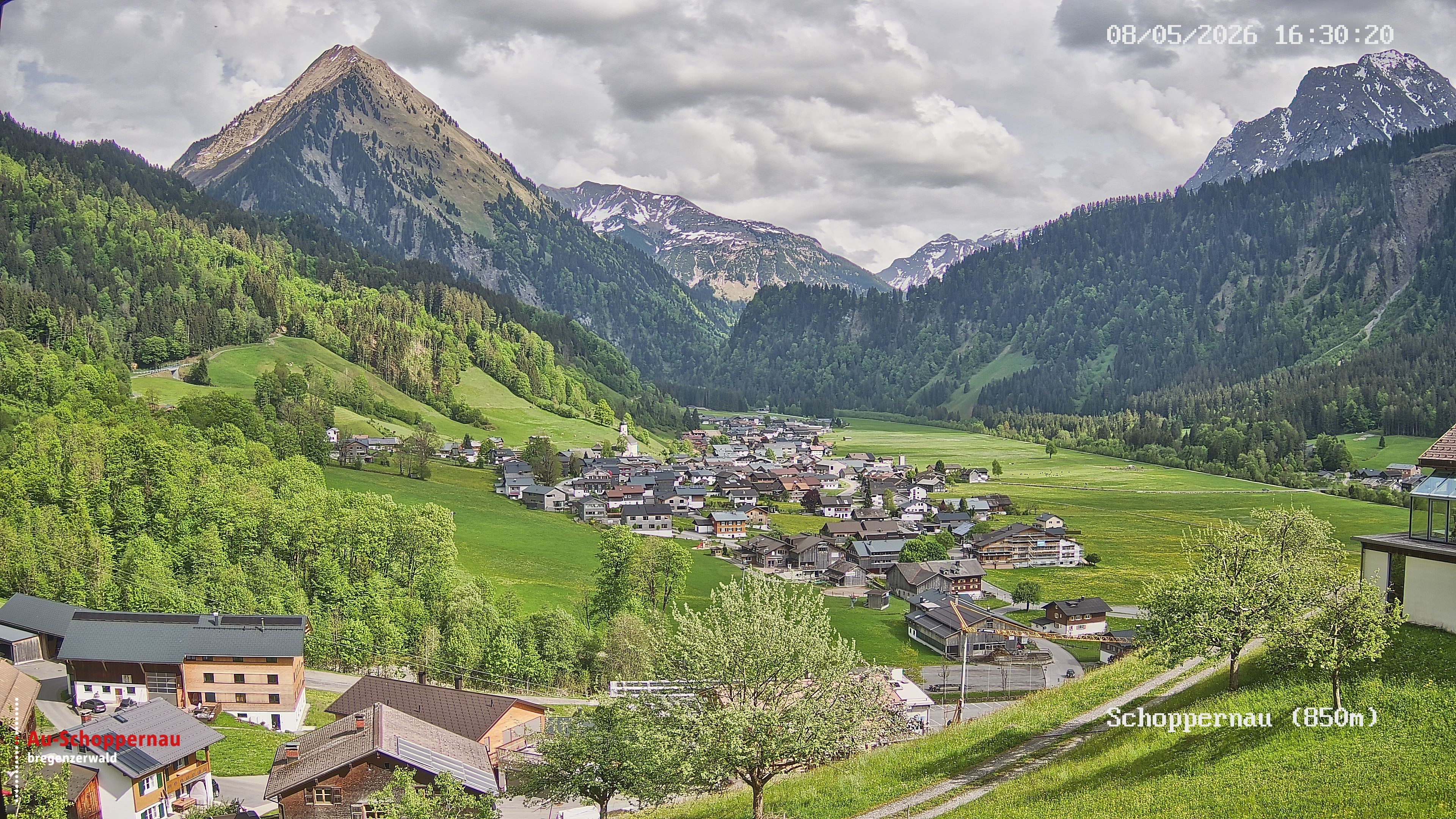 Archiv Foto Webcam Schoppernau im Bregenzerwald