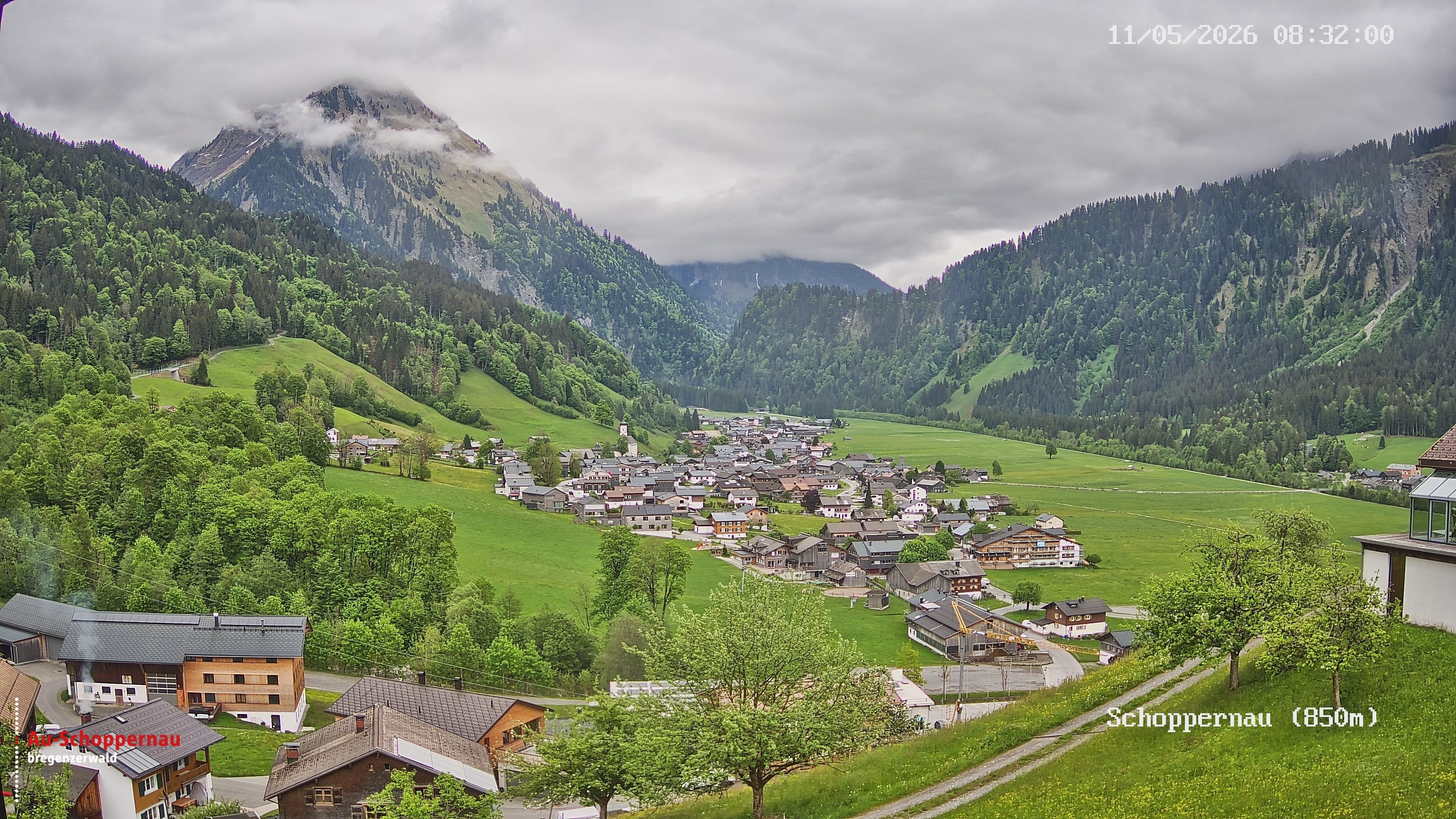 Archiv Foto Webcam Schoppernau im Bregenzerwald