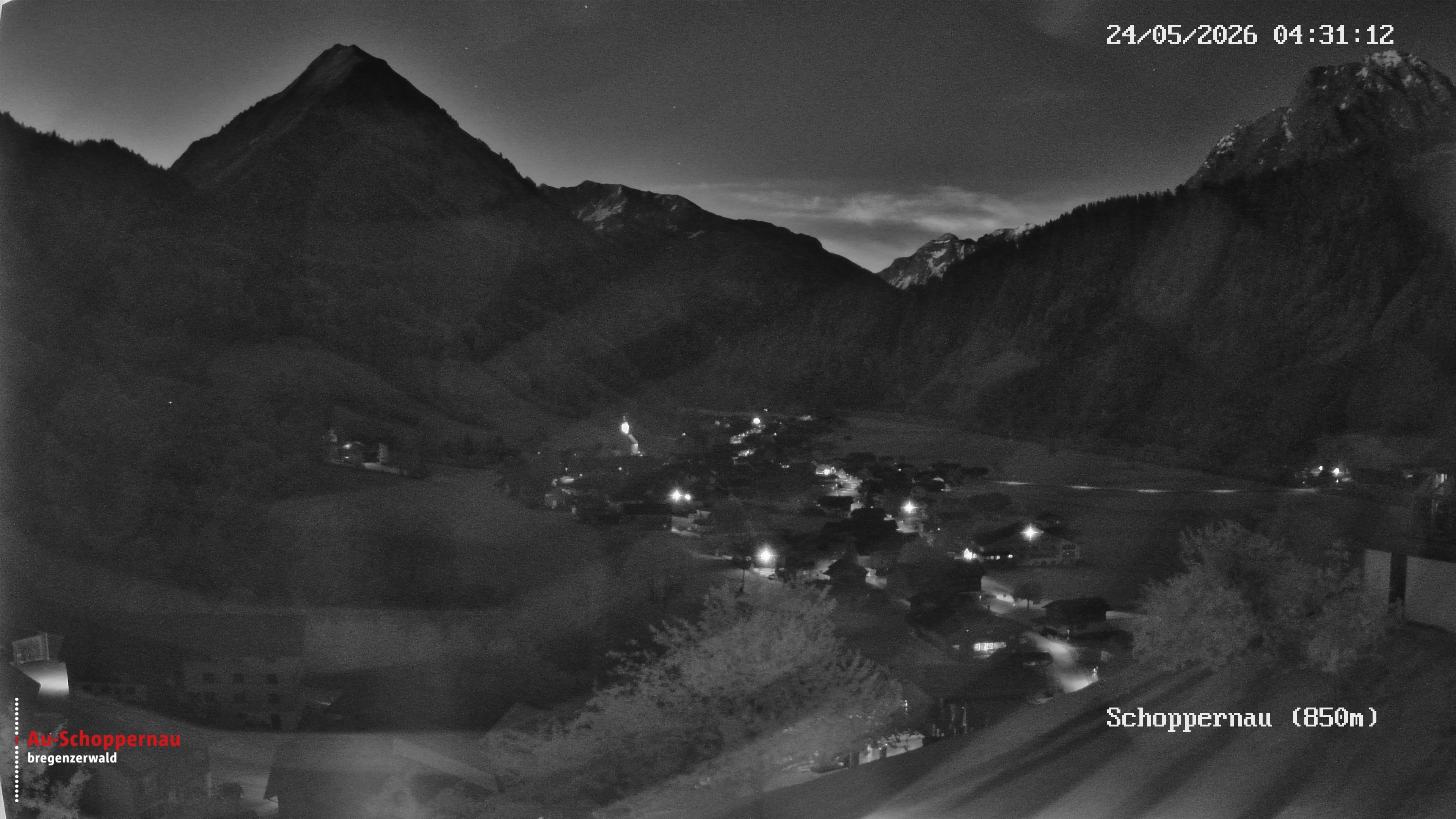 Archiv Foto Webcam Schoppernau im Bregenzerwald
