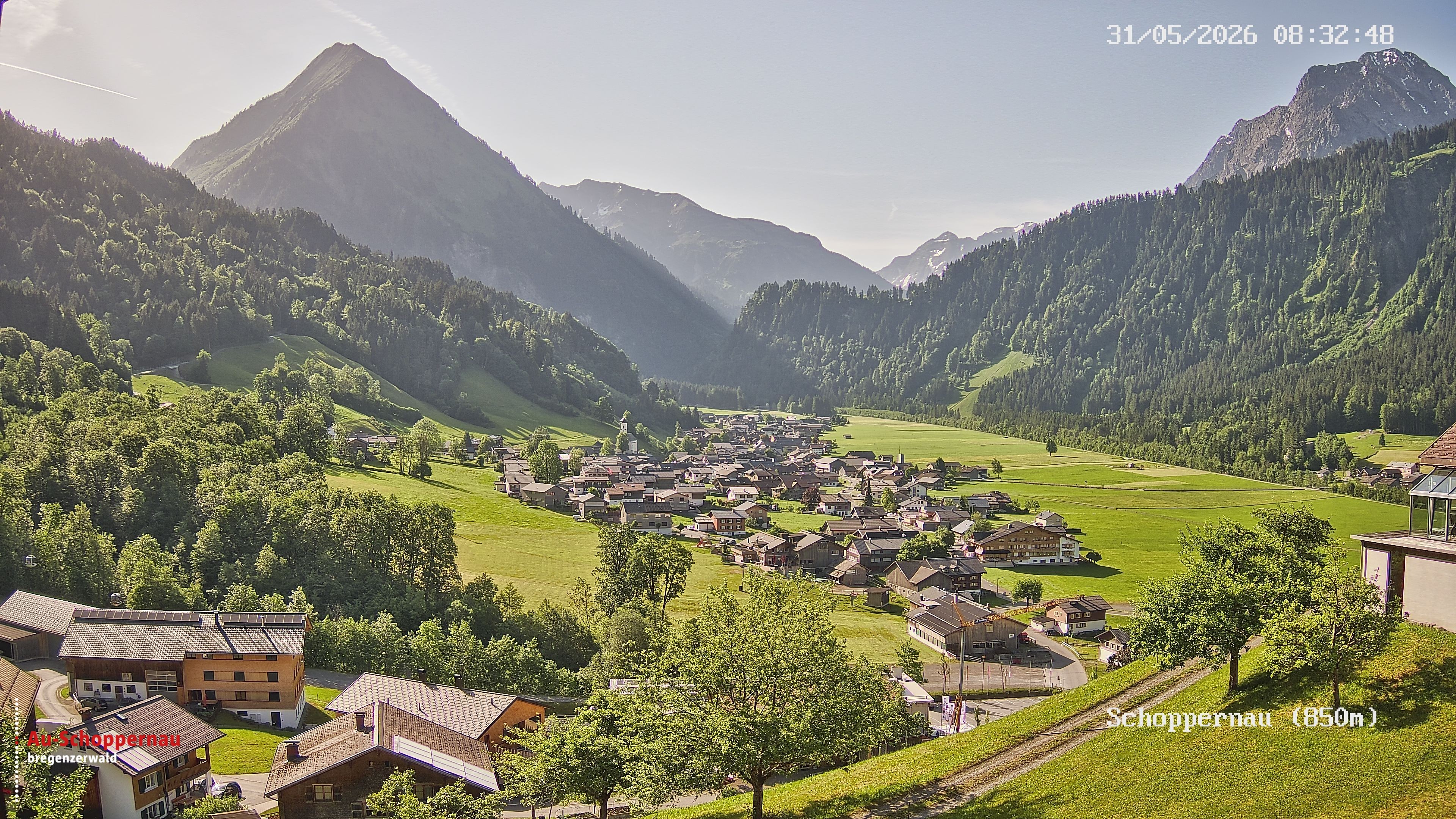 Archiv Foto Webcam Schoppernau im Bregenzerwald