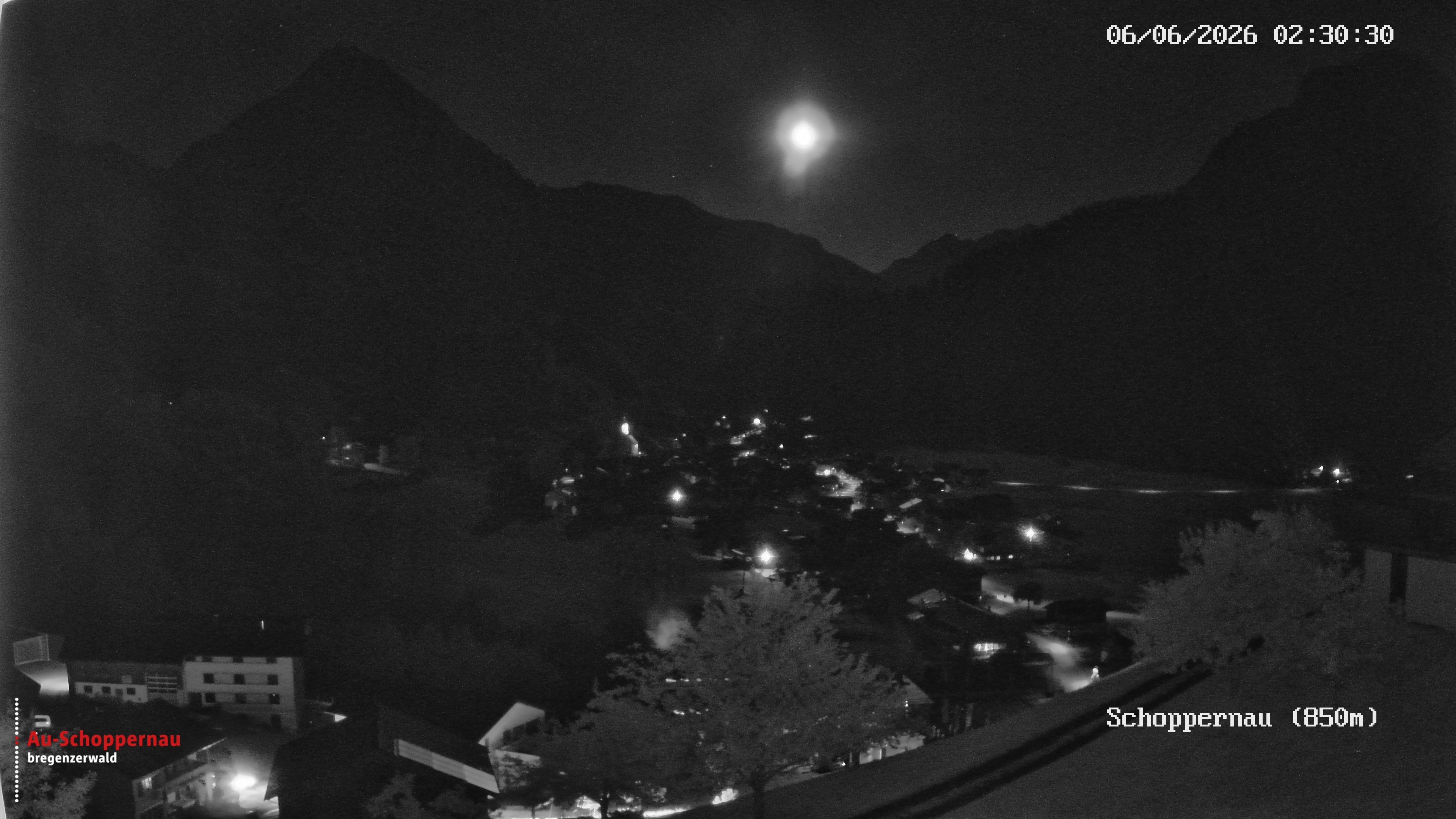 Archiv Foto Webcam Schoppernau im Bregenzerwald