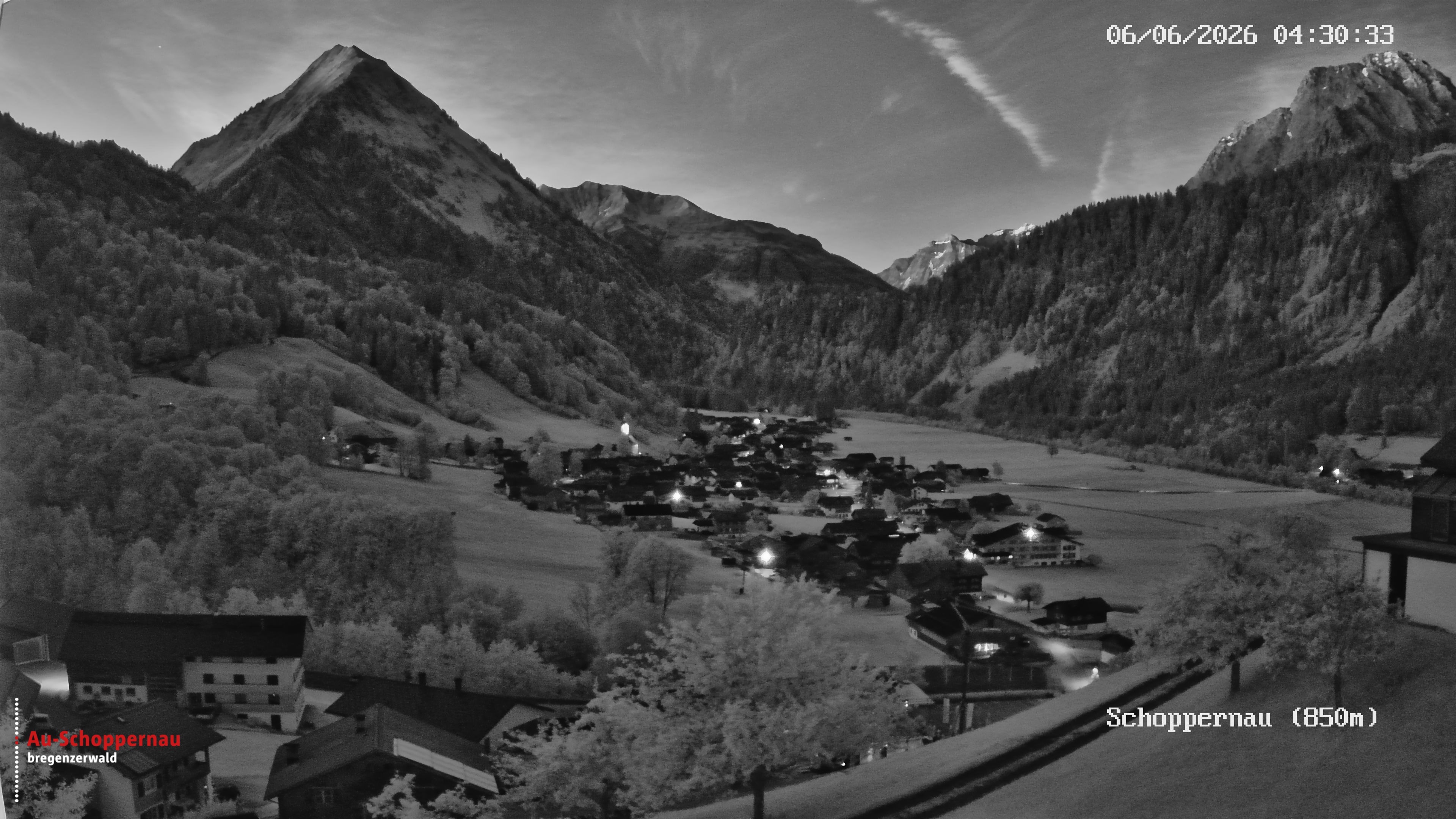 Archiv Foto Webcam Schoppernau im Bregenzerwald