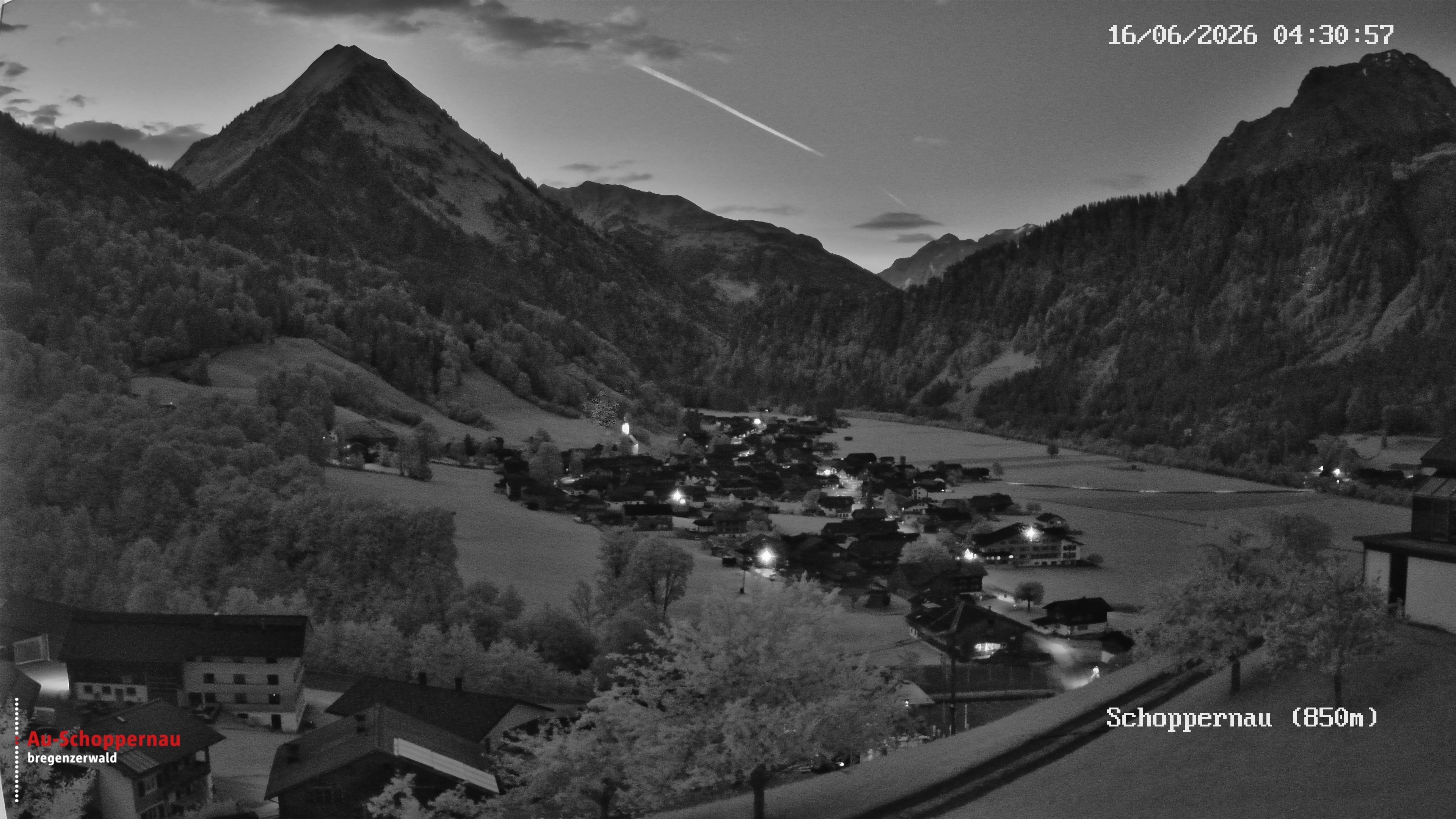 Archiv Foto Webcam Schoppernau im Bregenzerwald