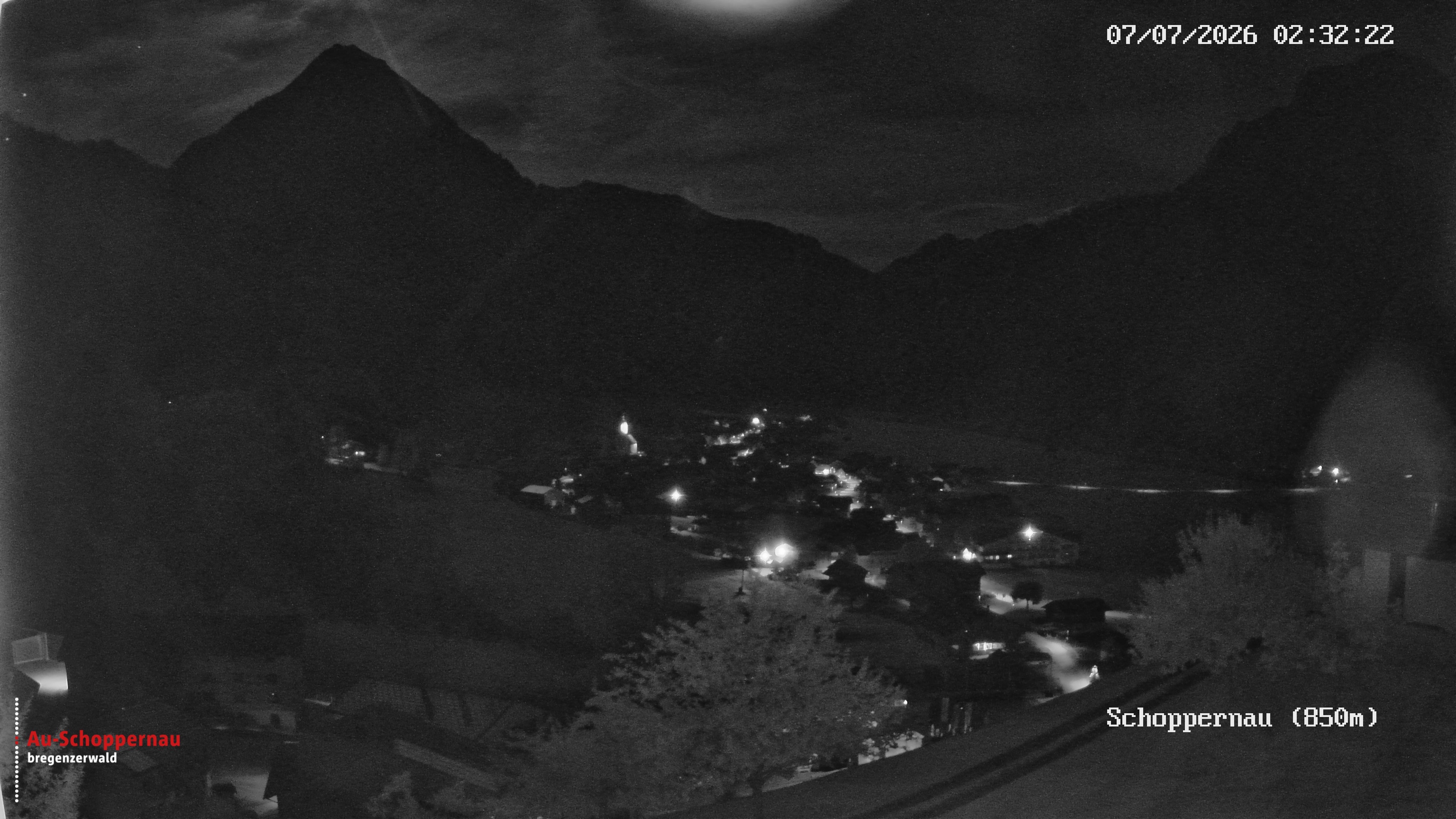 Archiv Foto Webcam Schoppernau im Bregenzerwald