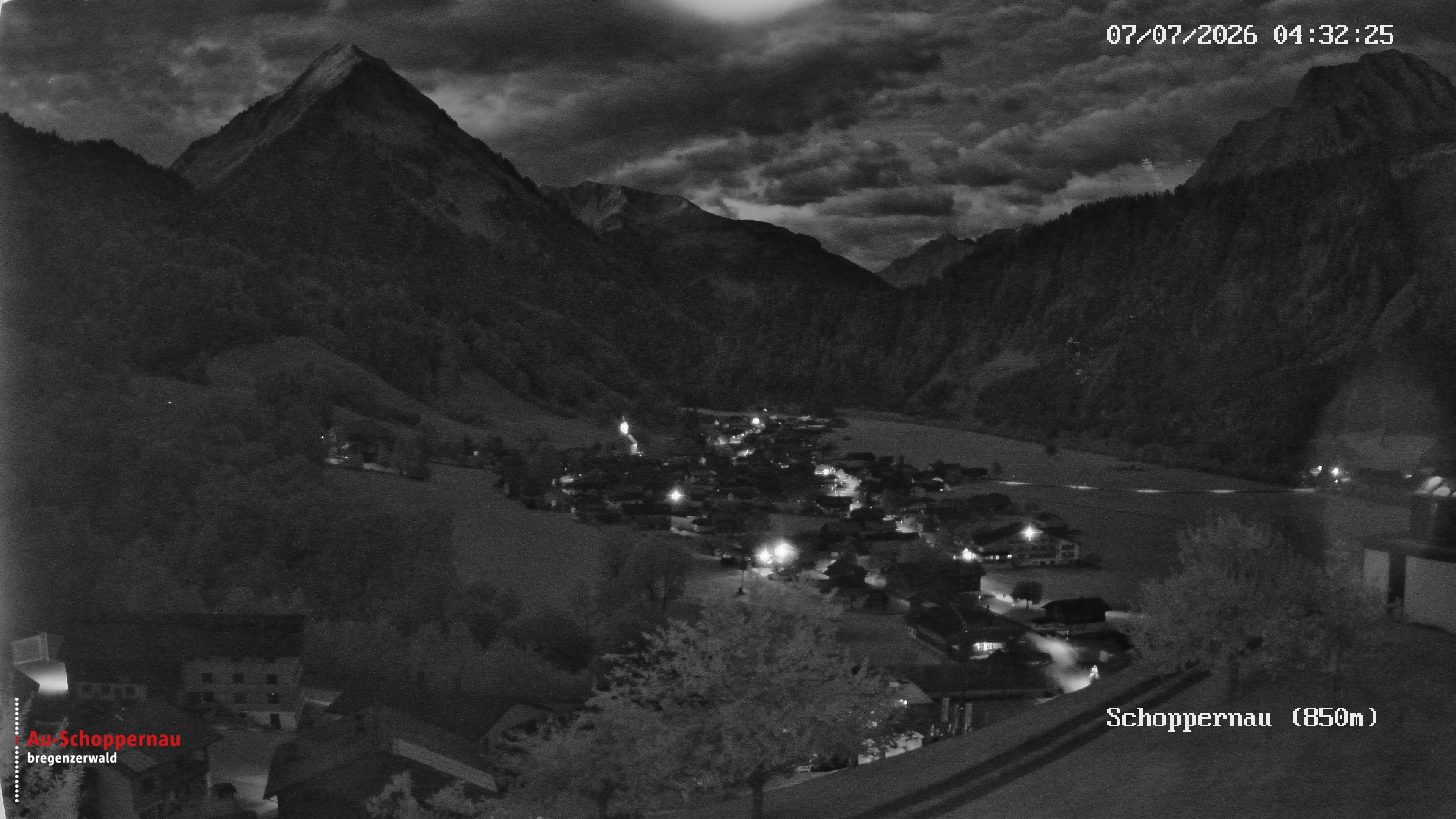 Archiv Foto Webcam Schoppernau im Bregenzerwald