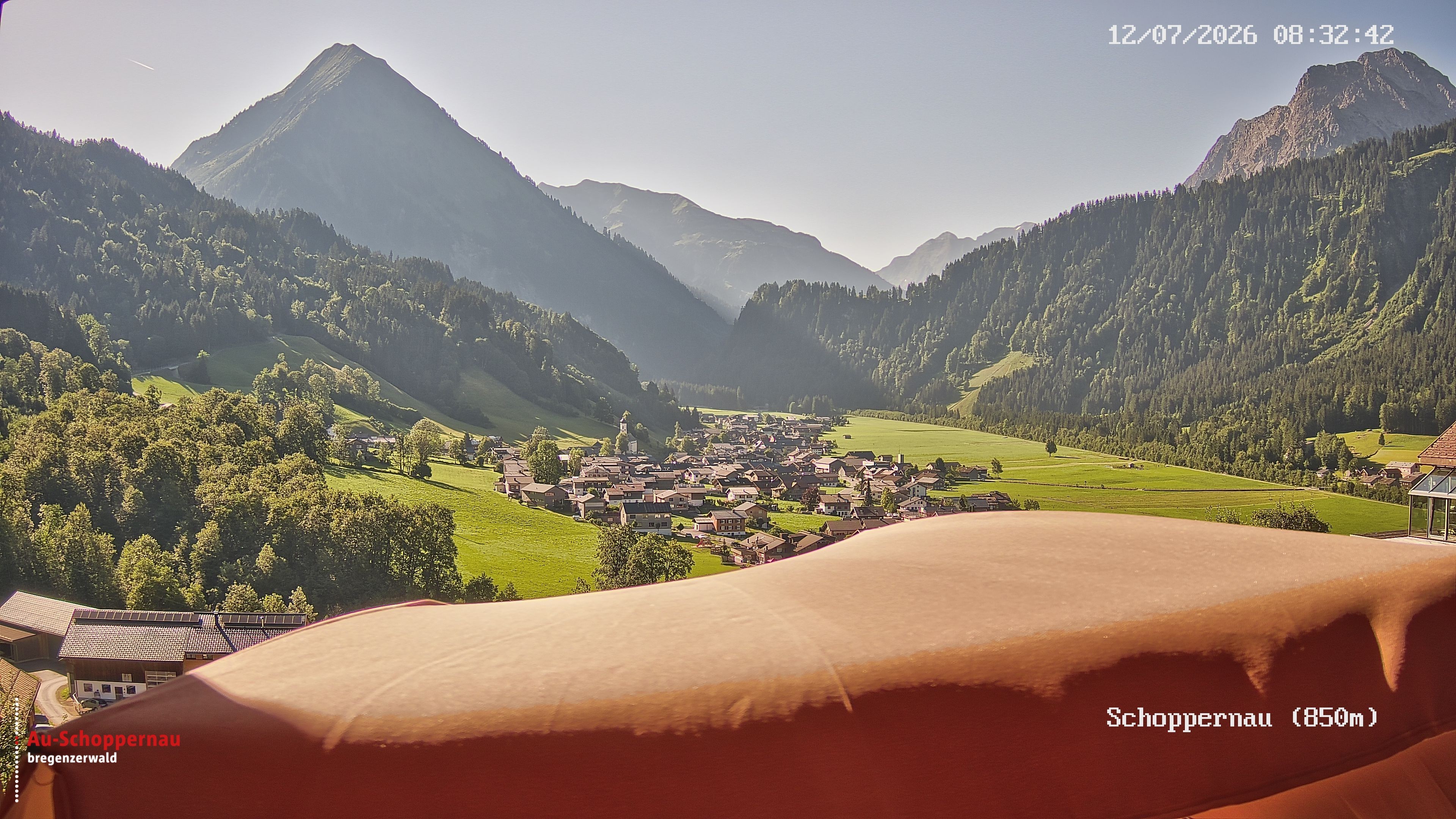 Archived image Webcam Schoppernau in the Bregenzerwald