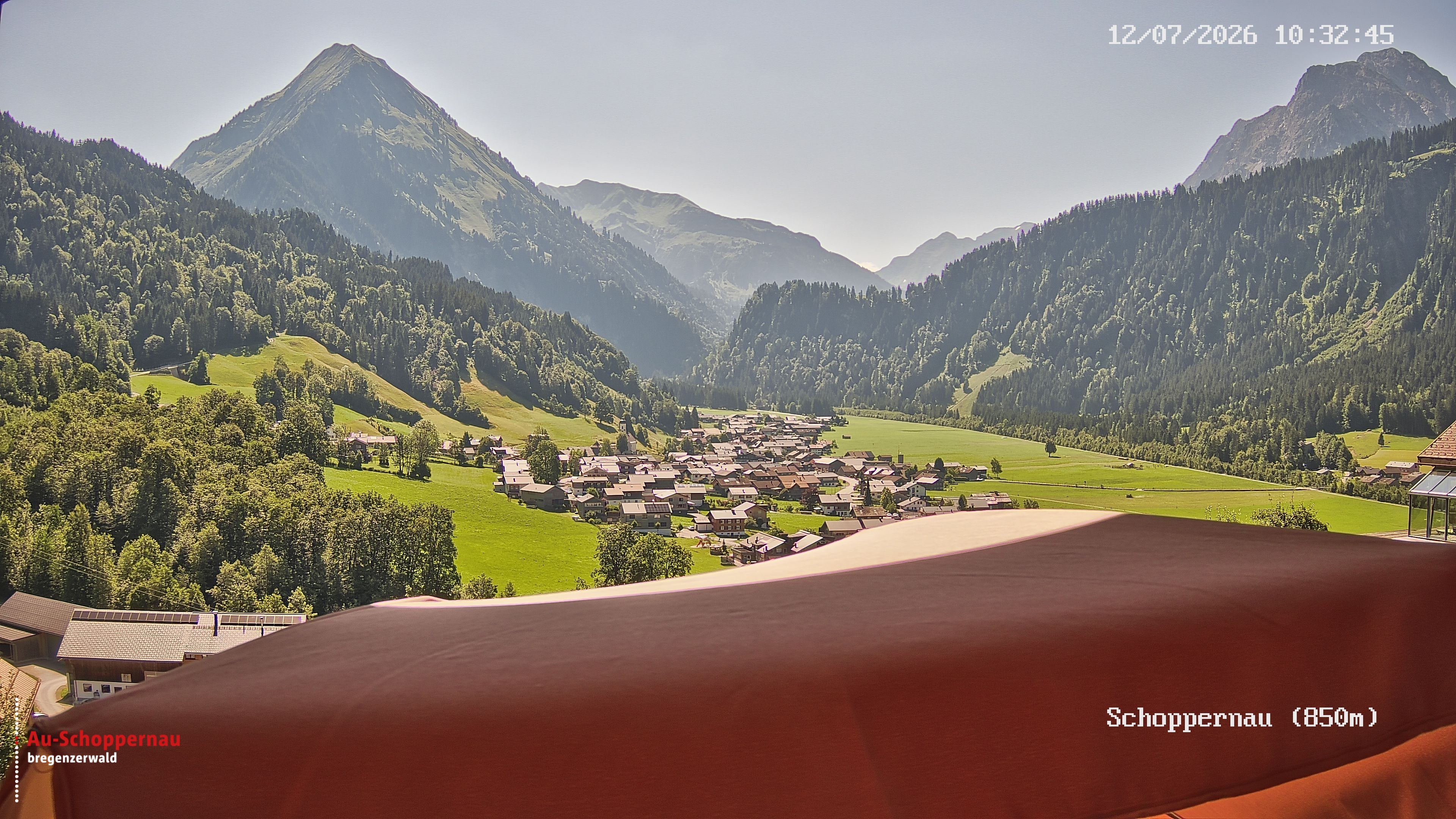 Archived image Webcam Schoppernau in the Bregenzerwald