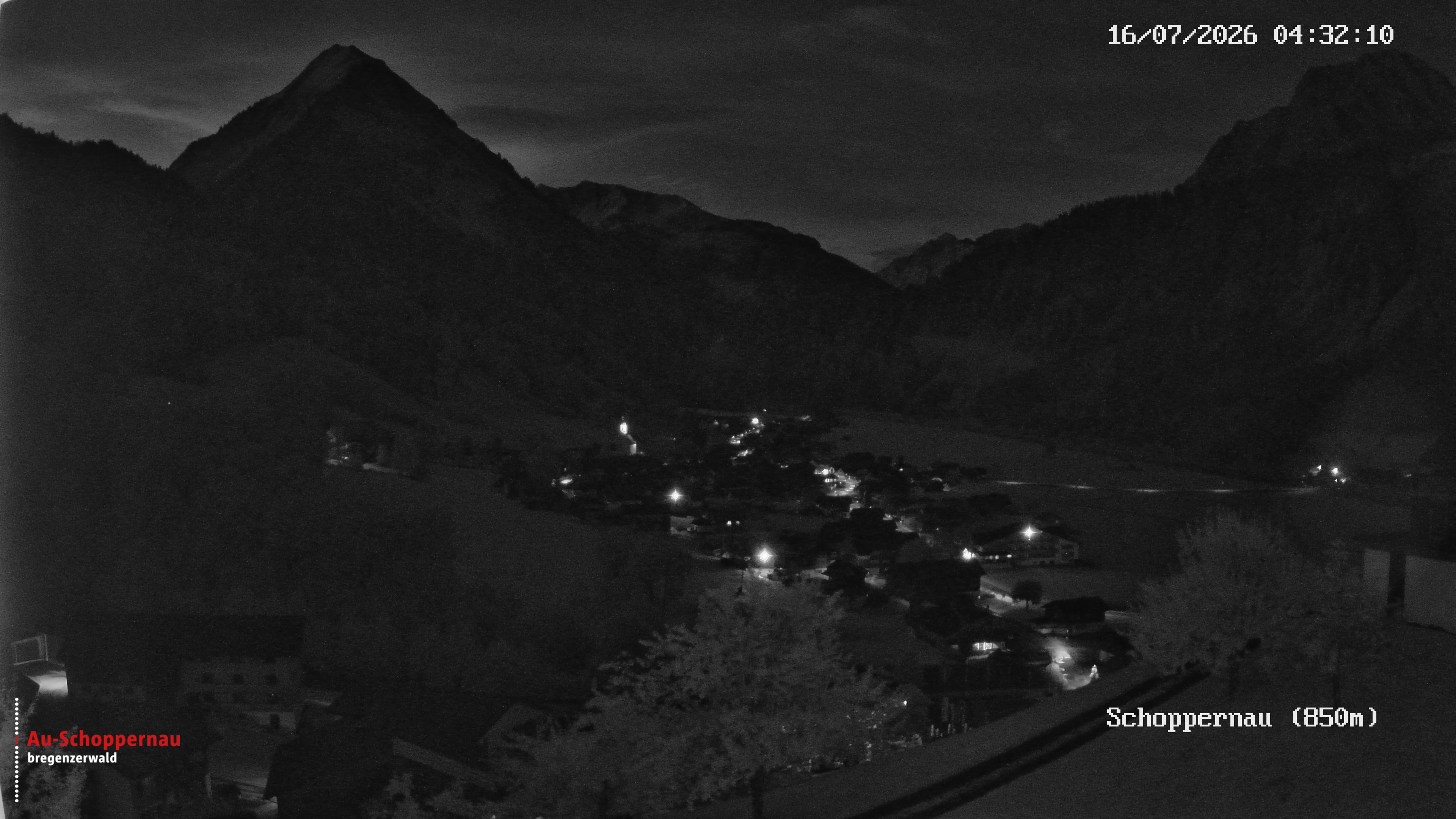Archived image Webcam Schoppernau in the Bregenzerwald