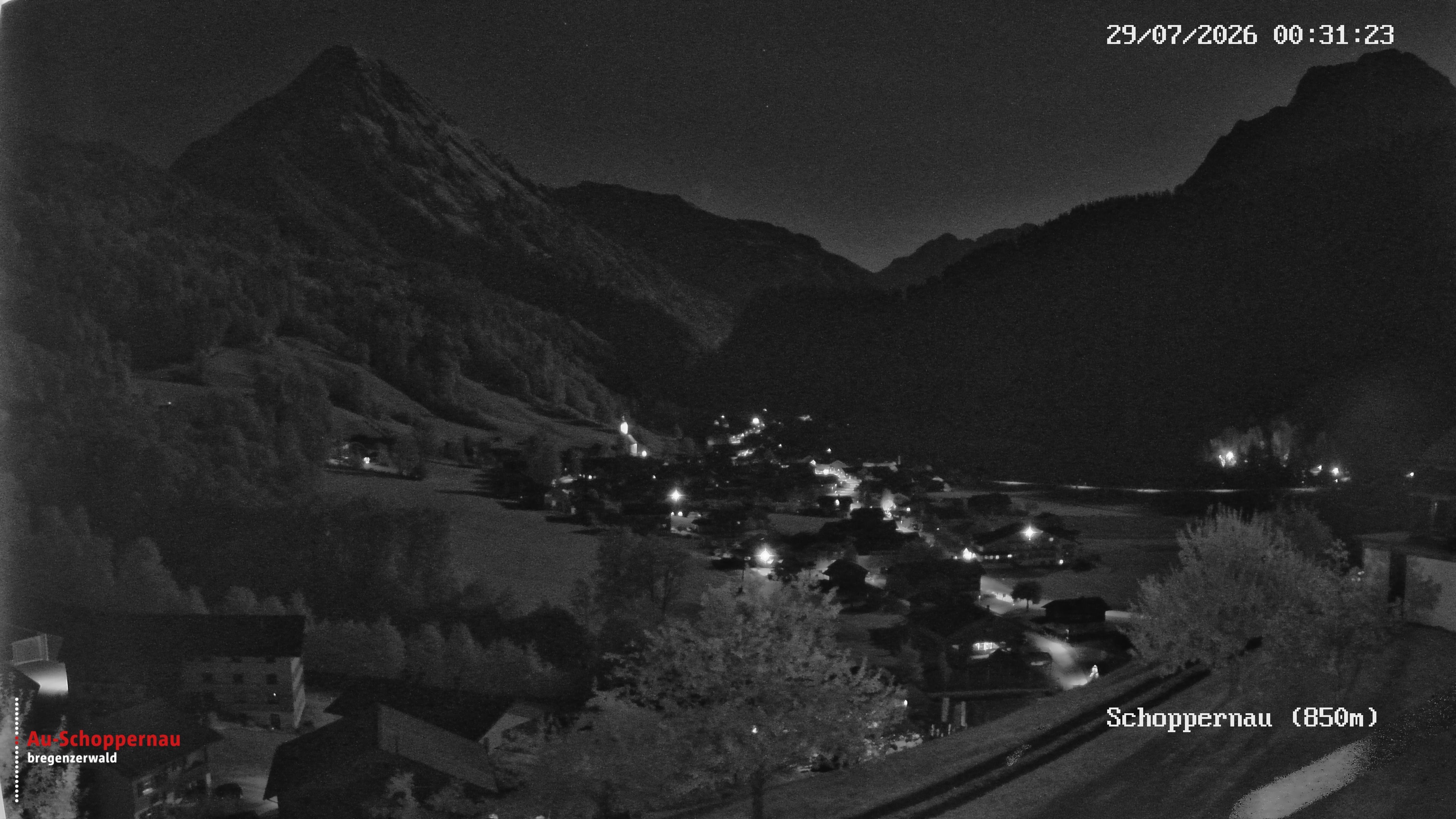 Archiv Foto Webcam Schoppernau im Bregenzerwald