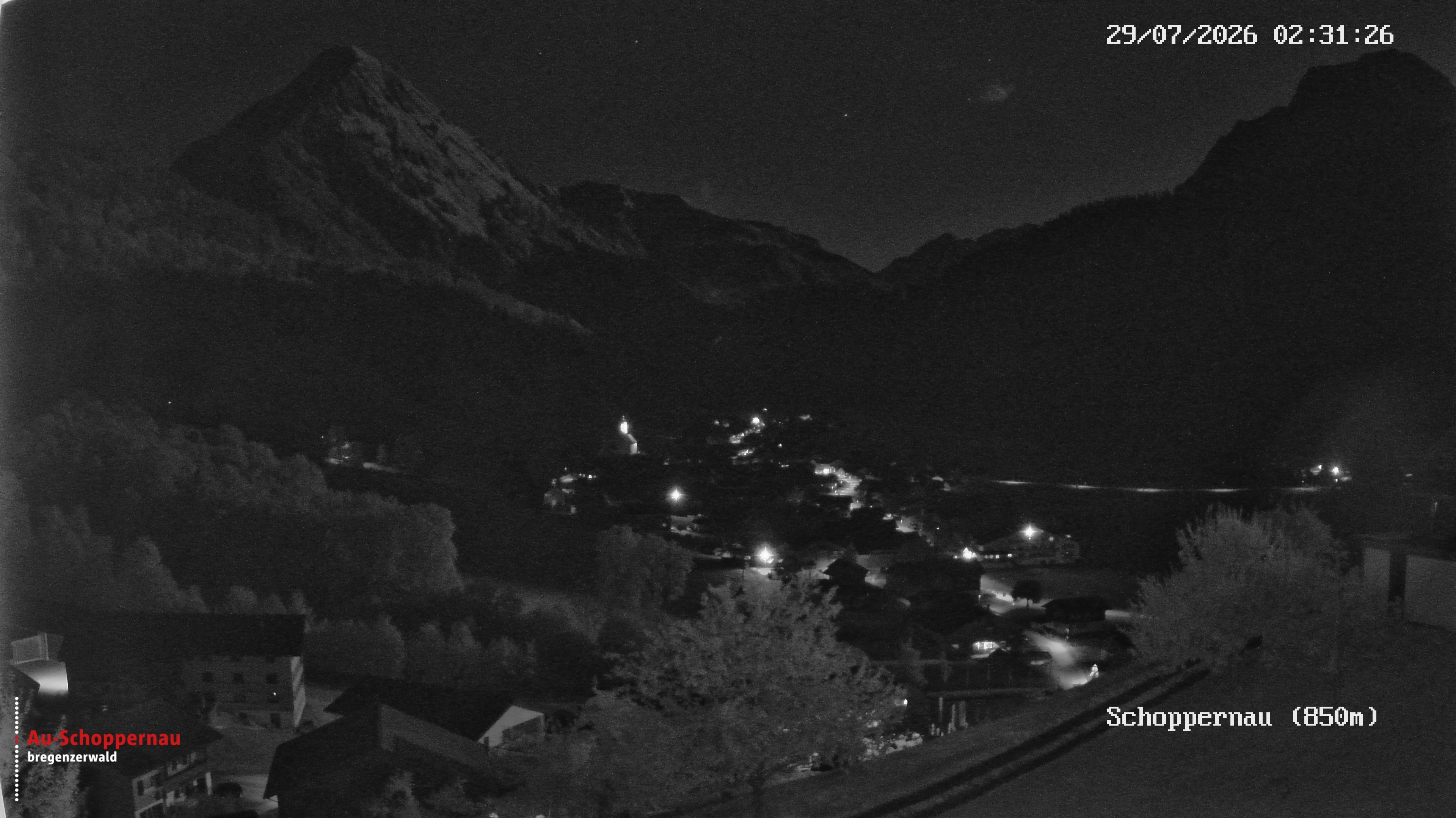 Archiv Foto Webcam Schoppernau im Bregenzerwald